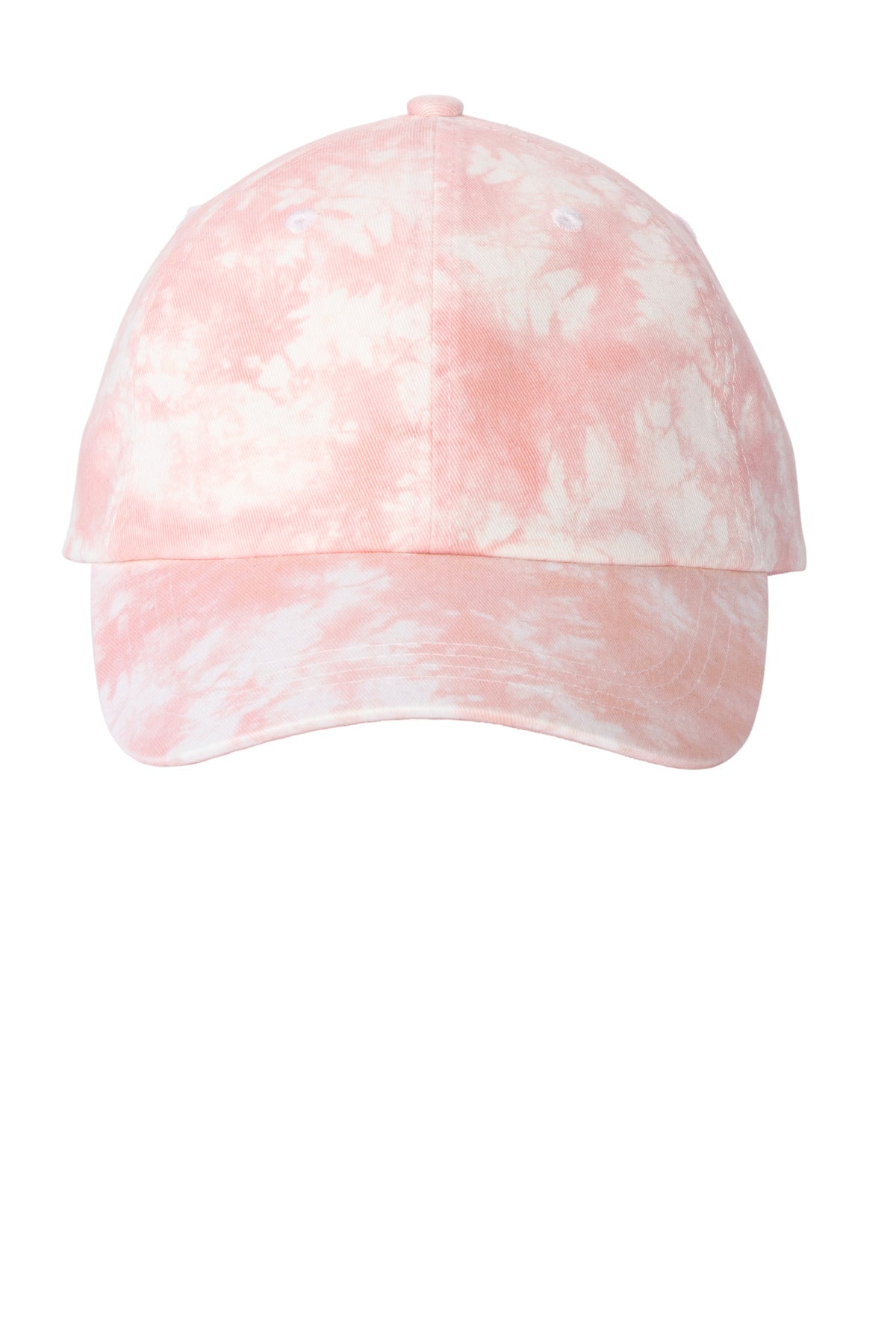 Custom logo Port Authority® Tie-Dye Cap C961 in Light Pink