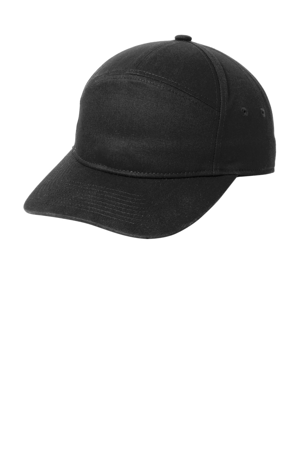 Custom logo Port Authority® 7-Panel Cap C964 in Black