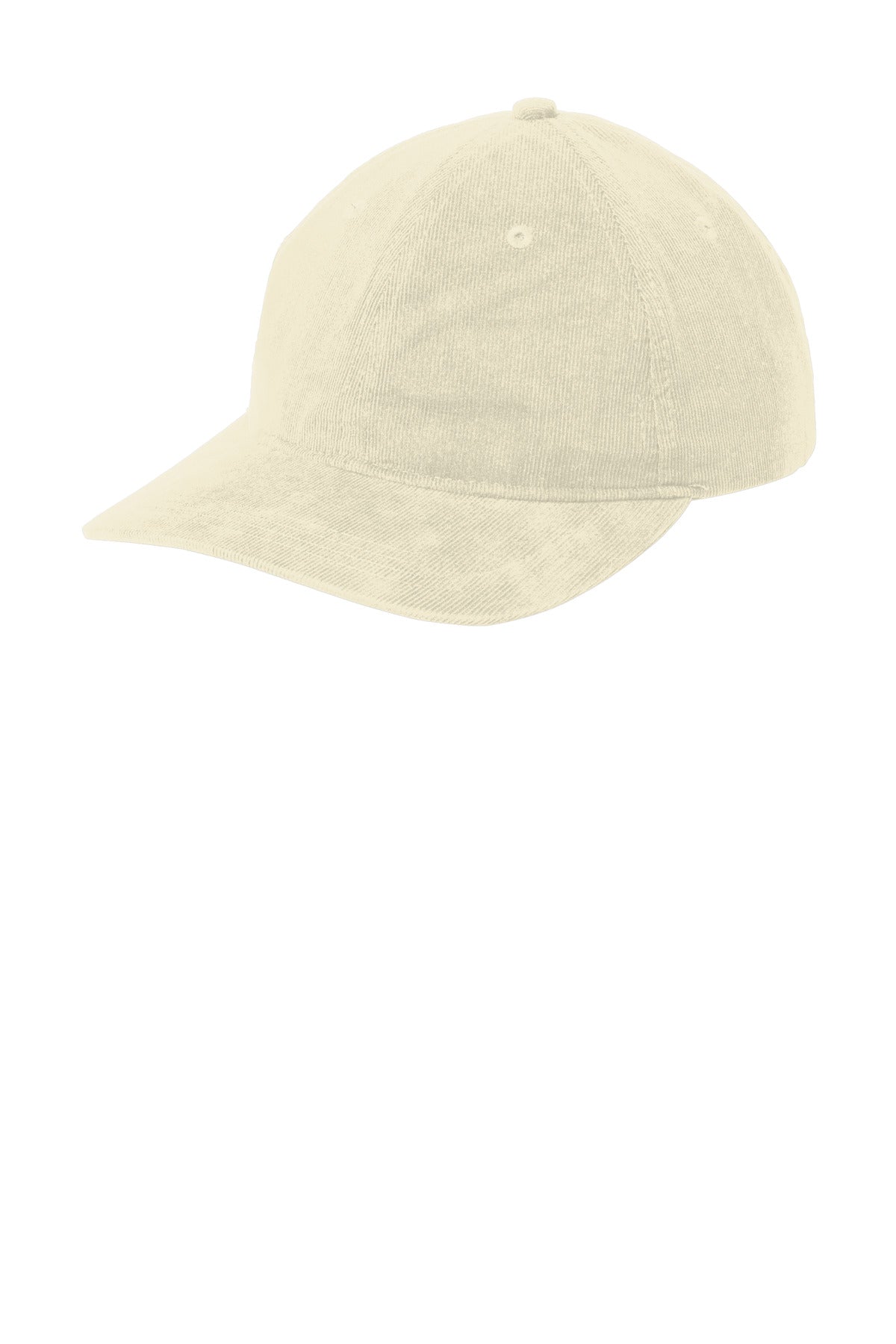 Custom logo Port Authority® Light Corduroy Dad Cap C973 in Stone