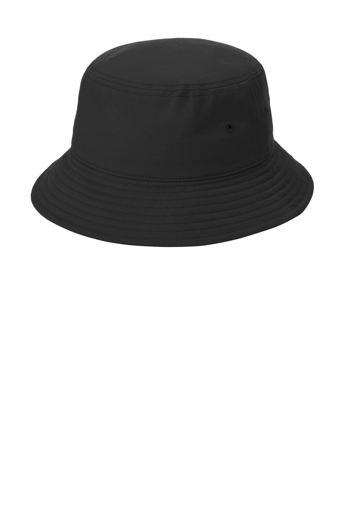 Custom logo Port Authority® Twill Classic Bucket Hat C975 in Black