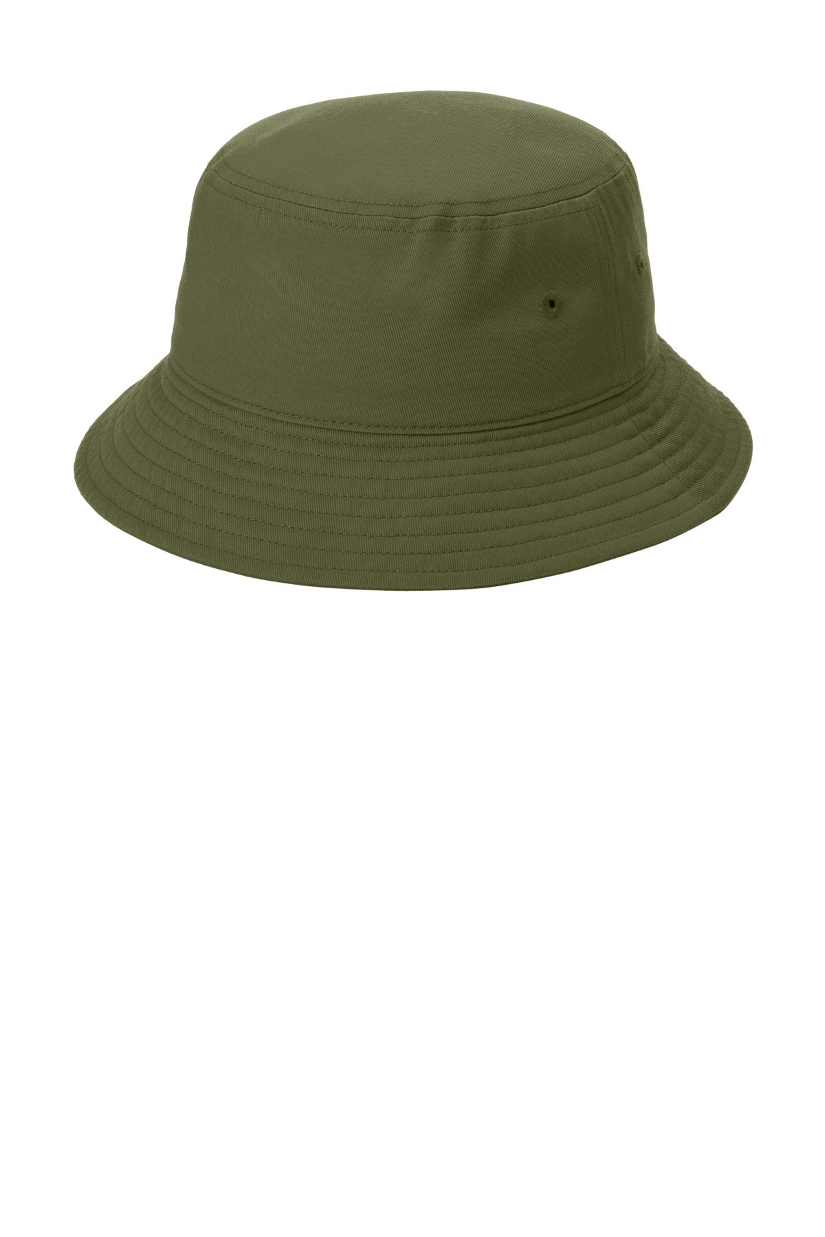 Custom logo Port Authority® Twill Classic Bucket Hat C975 in Olive Drab Green