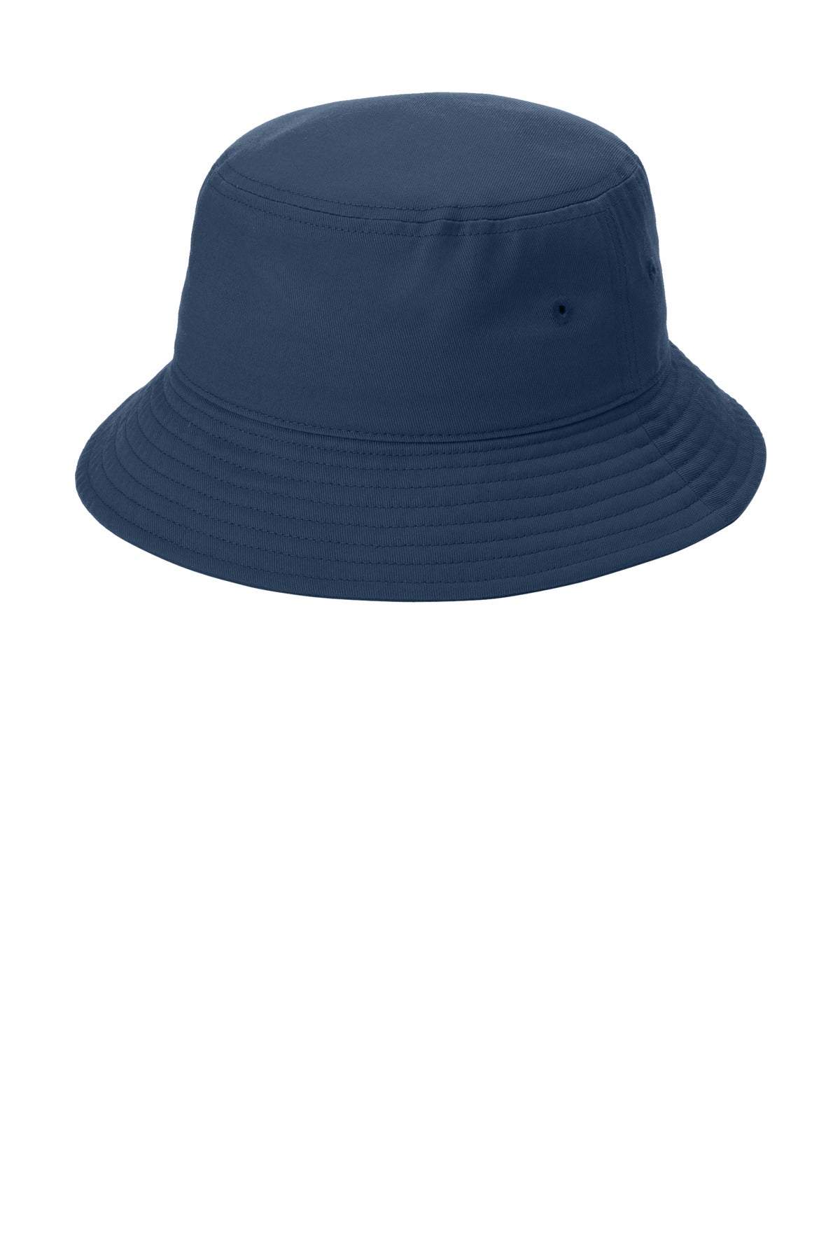 Custom logo Port Authority® Twill Classic Bucket Hat C975 in River Blue Navy