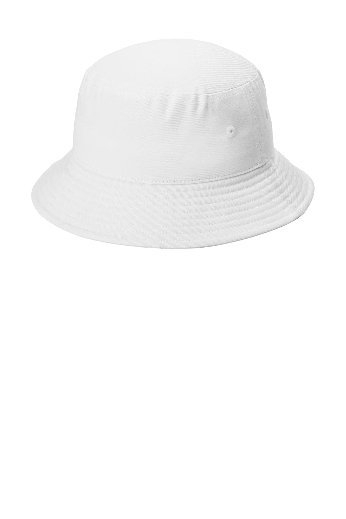 Custom logo Port Authority® Twill Classic Bucket Hat C975 in White