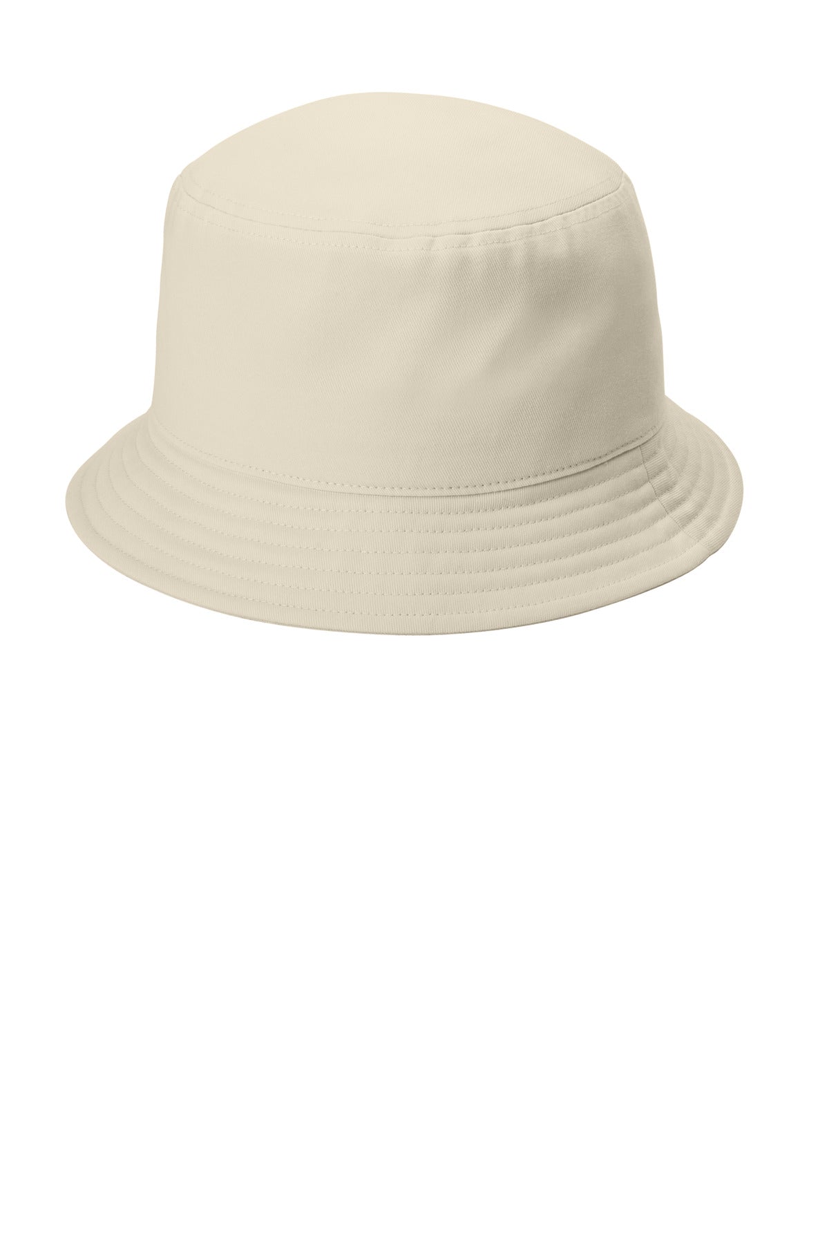 Custom logo Port Authority® Twill Short Brim Bucket Hat C976 in Sahara