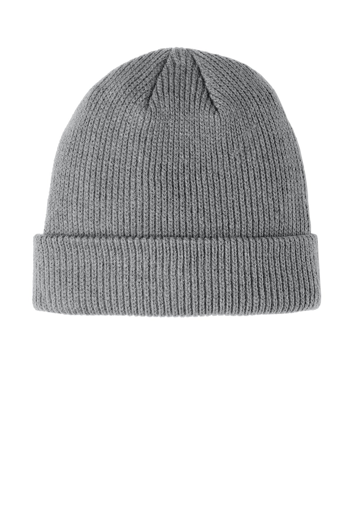 Custom logo Port Authority® Cozy Cuffed Beanie C977 in Gusty Grey