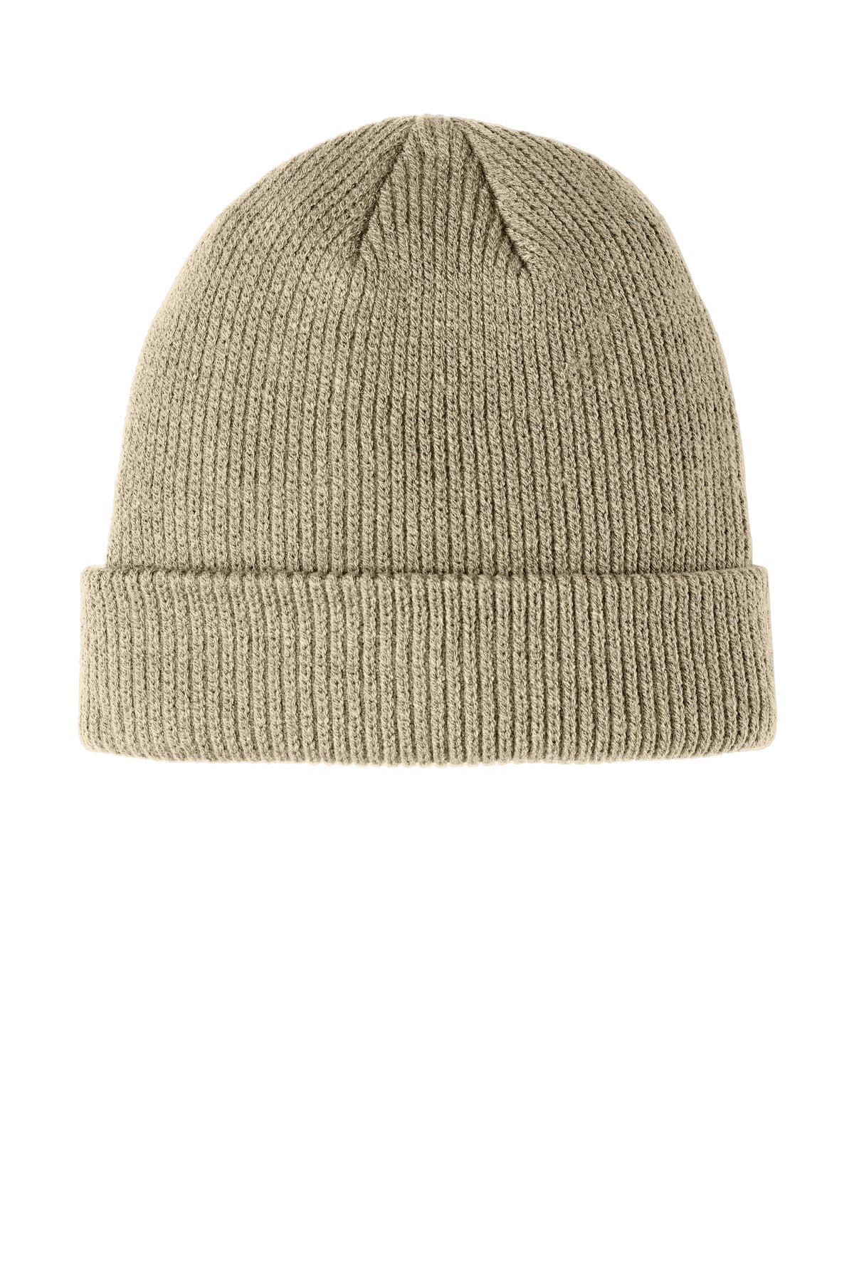 Custom logo Port Authority® Cozy Cuffed Beanie C977 in Khaki