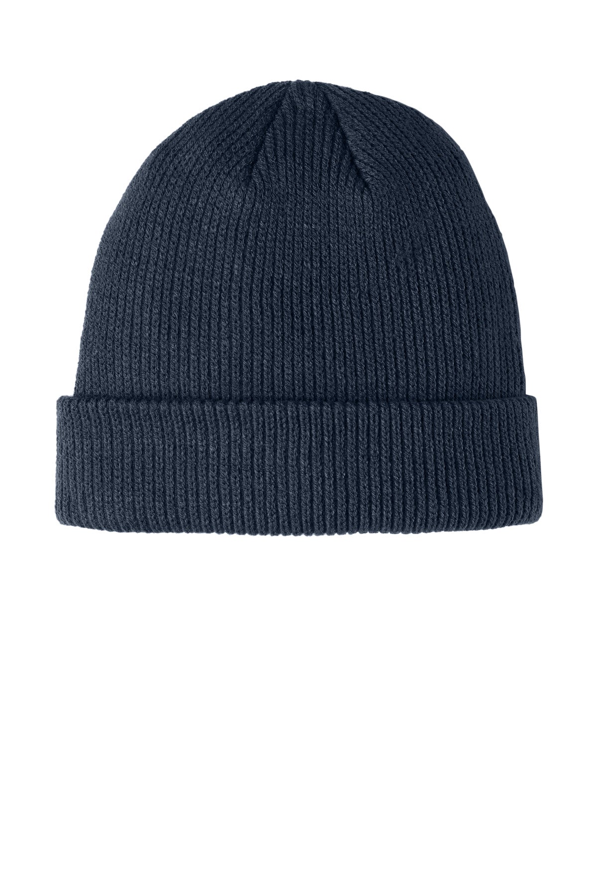 Custom logo Port Authority® Cozy Cuffed Beanie C977 in River Blue Navy
