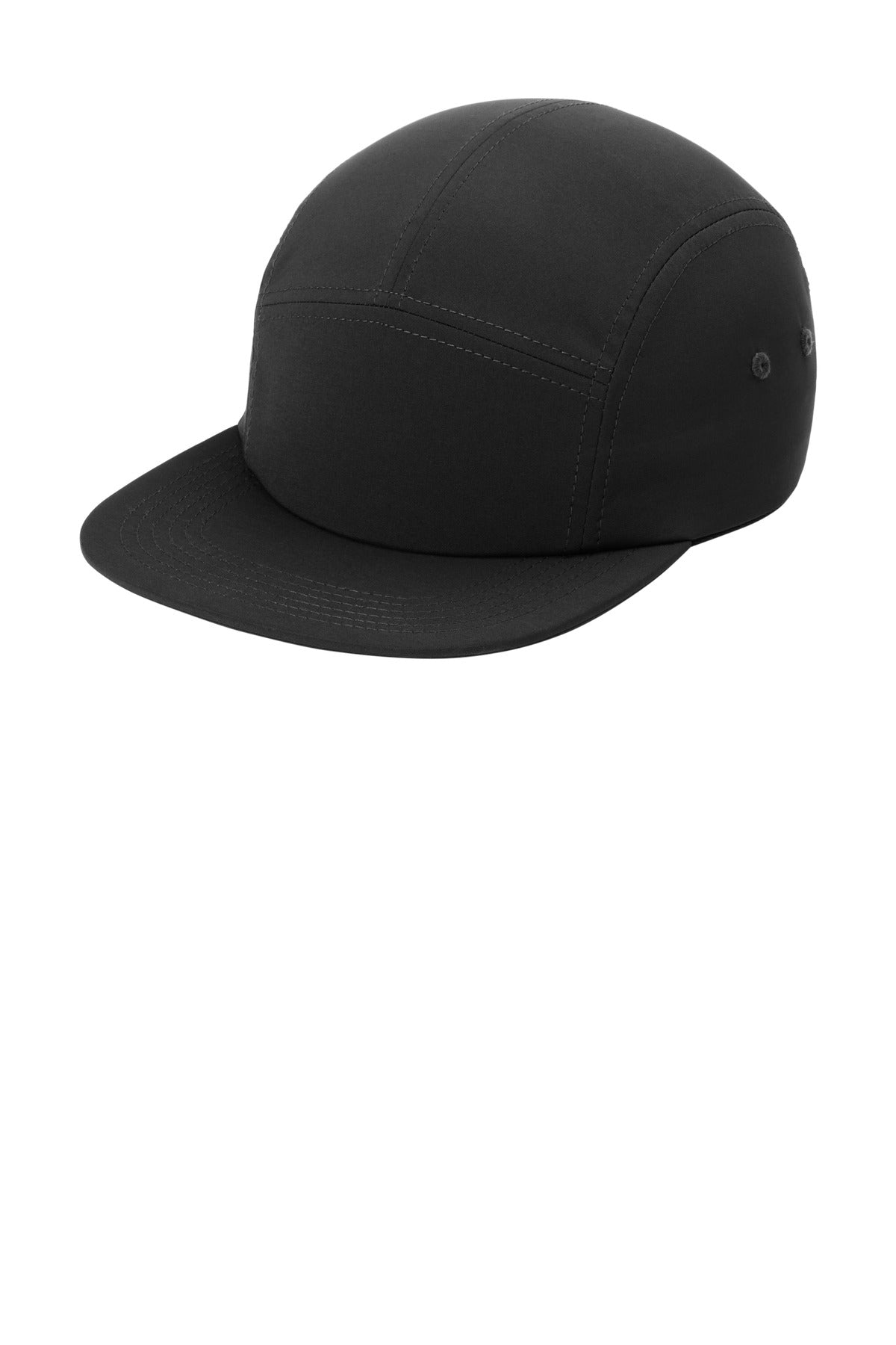 Custom logo Port Authority® Poly Camper Cap C982 in Black