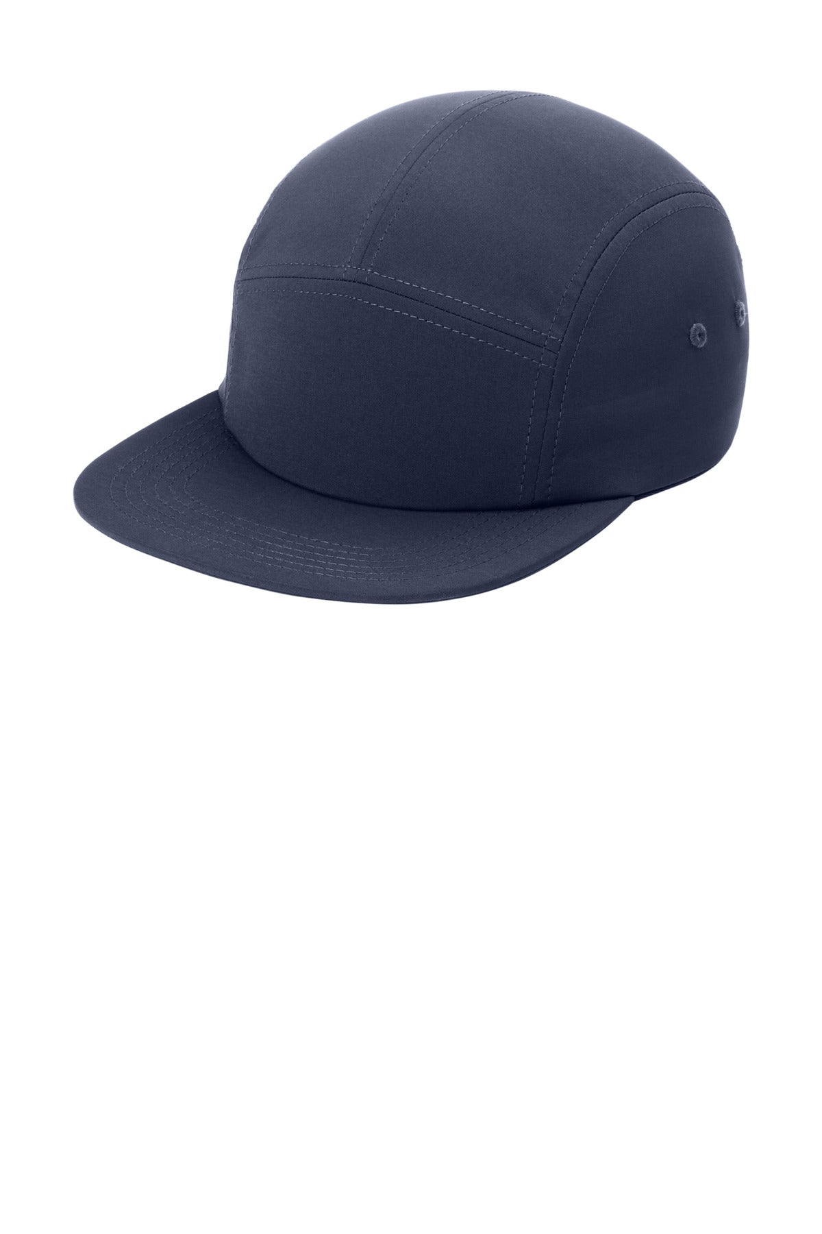 Custom logo Port Authority® Poly Camper Cap C982 in River Blue Navy