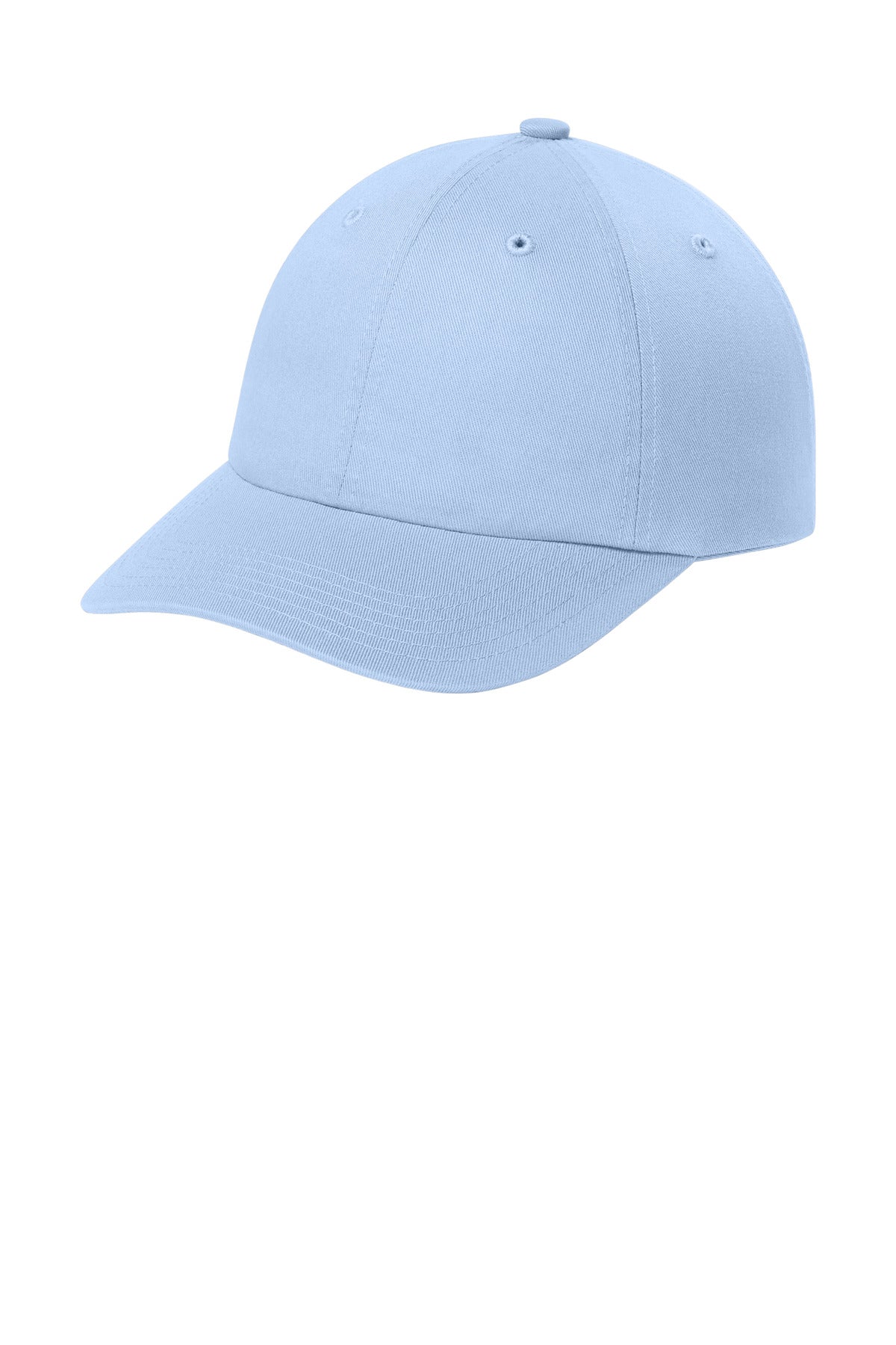 Custom logo Port Authority® Wearever Unstructured Twill Snapback Cap C992 in Cloud Blue