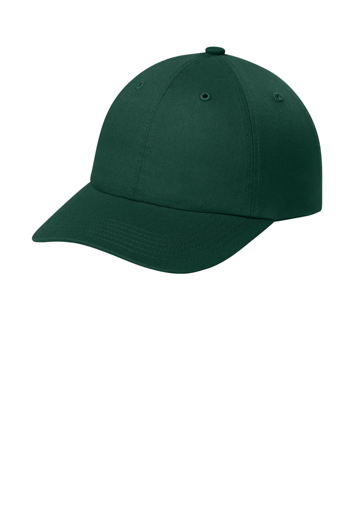 Custom logo Port Authority® Wearever Unstructured Twill Snapback Cap C992 in Dark Green