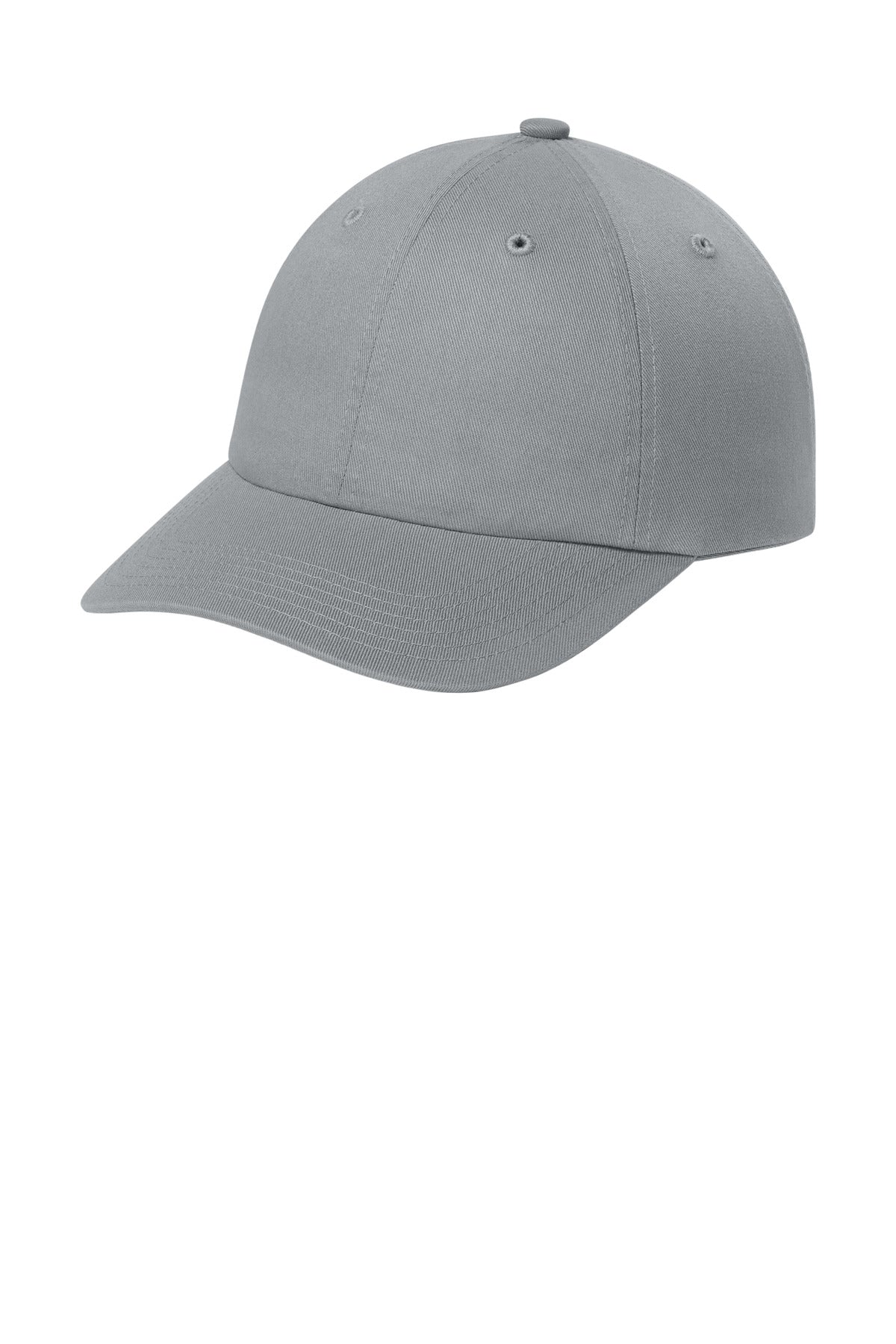 Custom logo Port Authority® Wearever Unstructured Twill Snapback Cap C992 in Gusty Grey