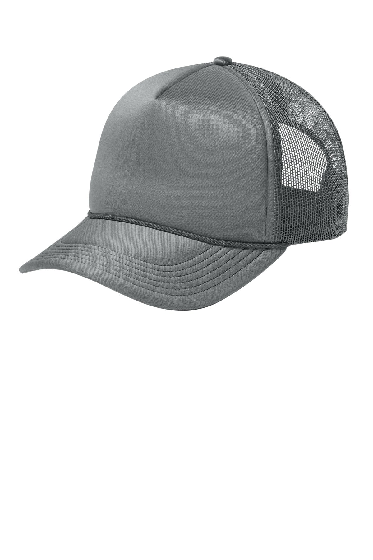 Custom logo Port Authority® Foam Truck'N Cap C993 in Deep Smoke