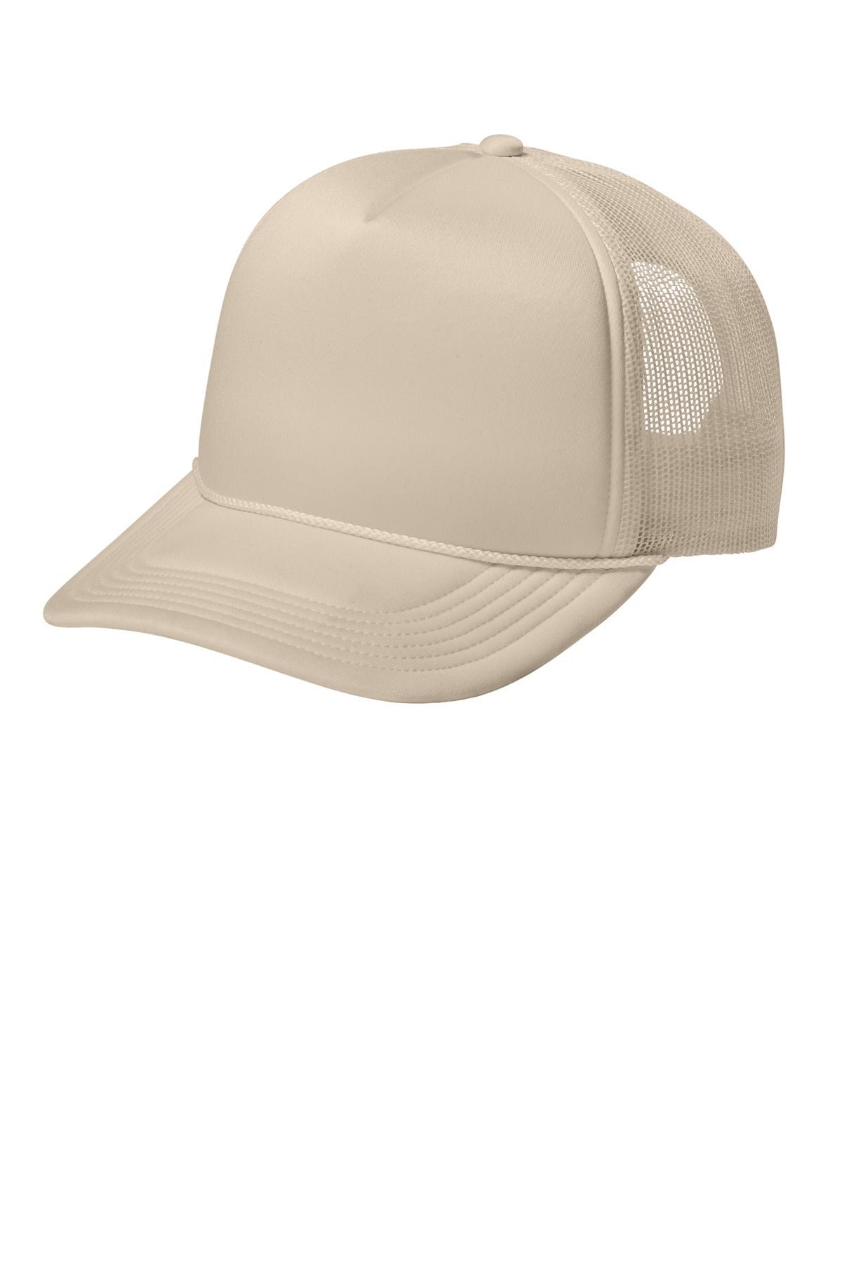 Custom logo Port Authority® Foam Truck'N Cap C993 in Stone