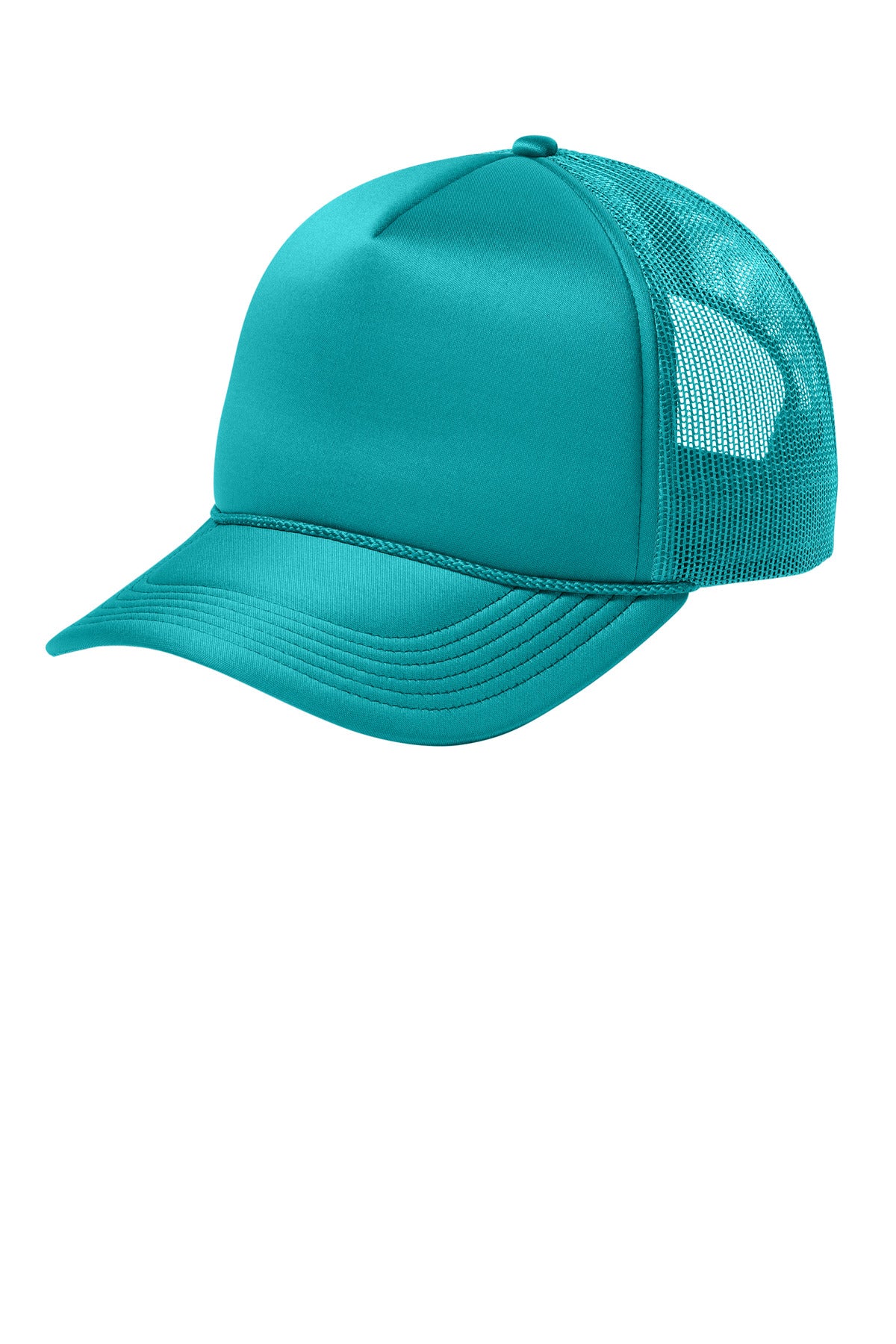 Custom logo Port Authority® Foam Truck'N Cap C993 in Tropic Blue