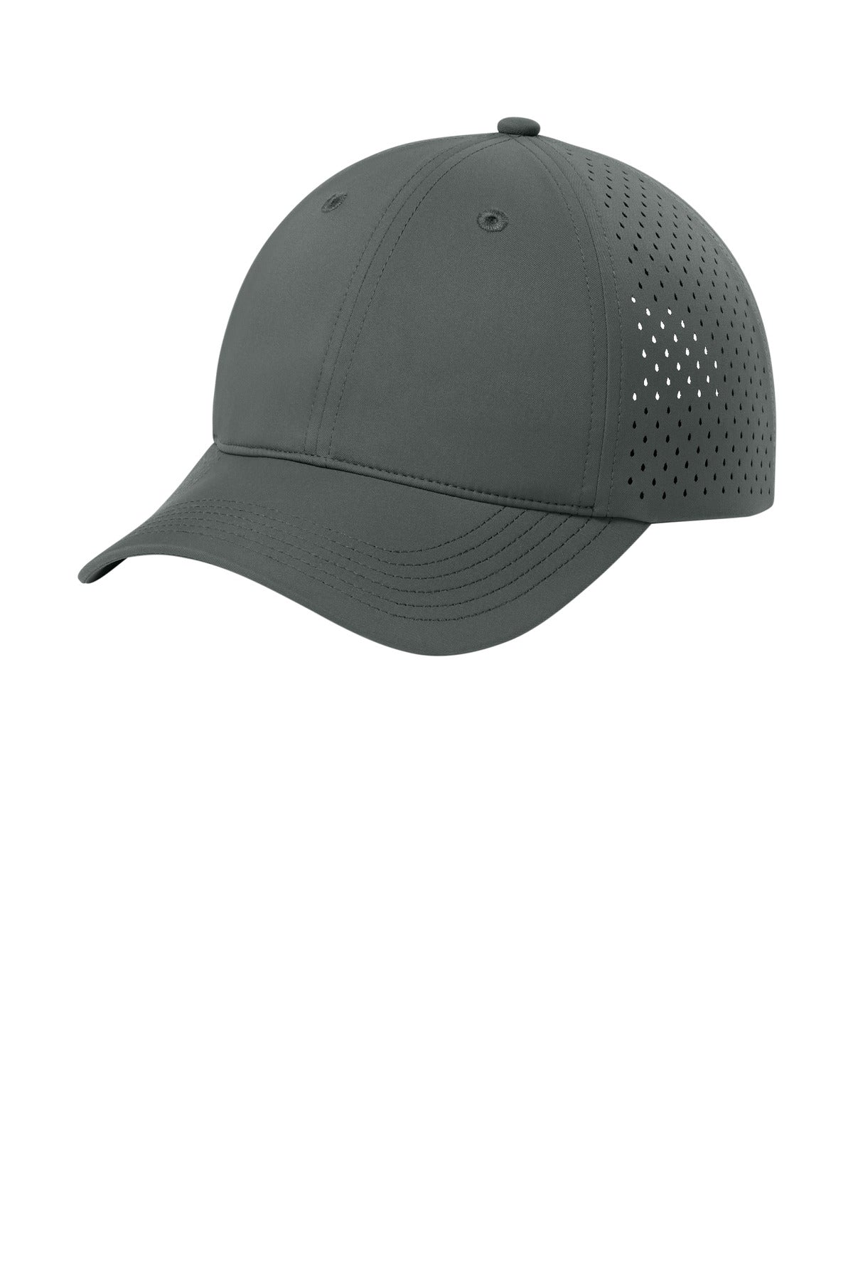 Custom logo Port Authority® All-Day Performance UPF Perforated Cap C995 in Storm Grey