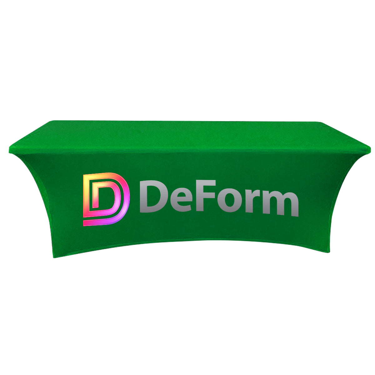 Custom logo 8' Stretch Table Cover (3-Sided)