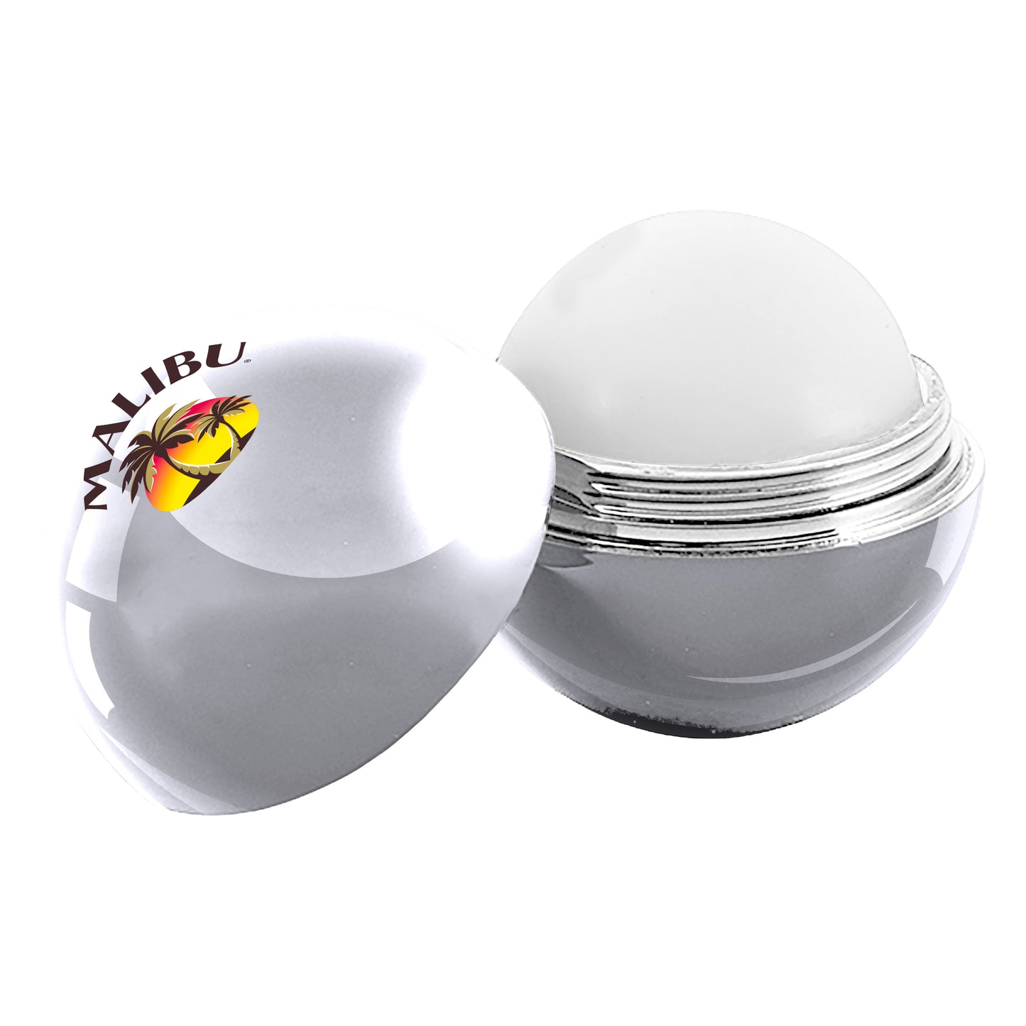 Metallic Finish Round Lip Balm
