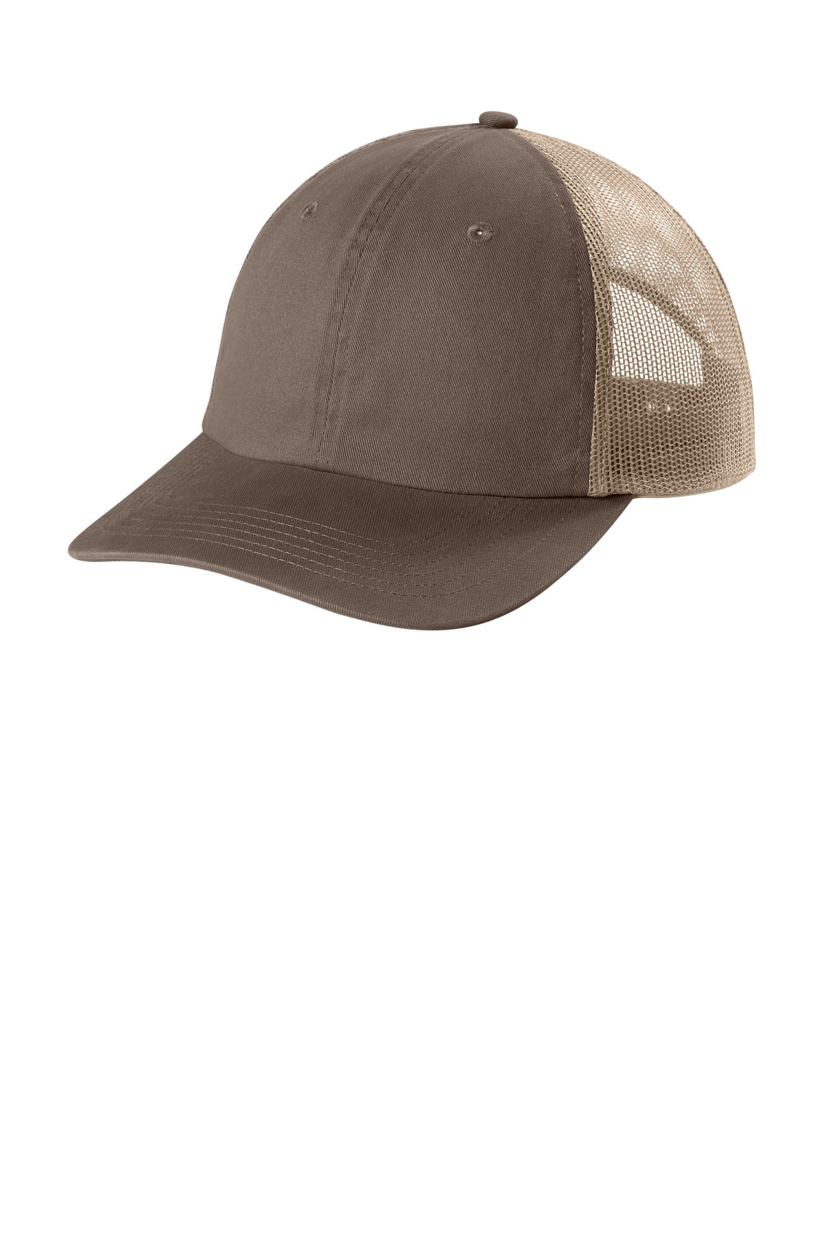 Custom logo Comfort Colors® Sunwashed Trucker Cap CCST0 in Espresso