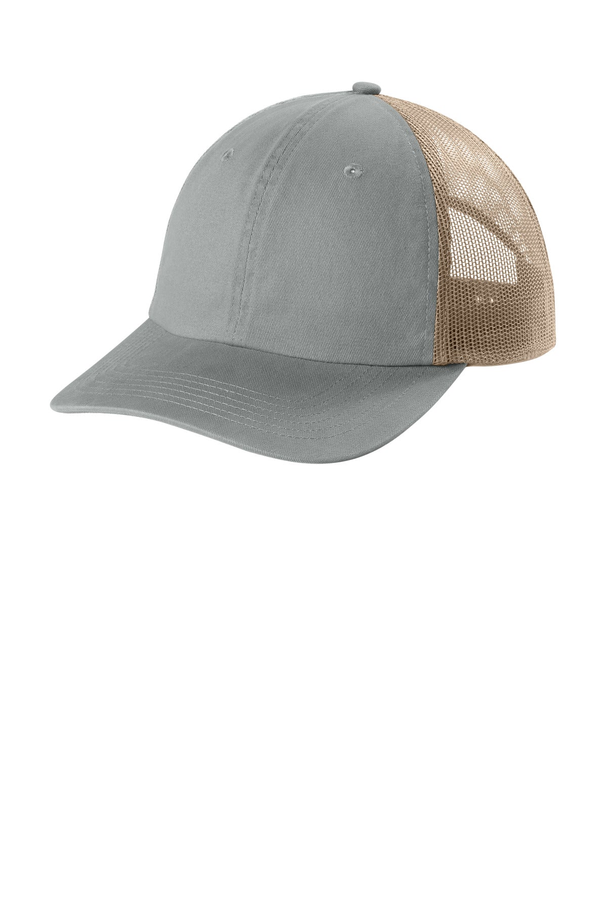 Custom logo Comfort Colors® Sunwashed Trucker Cap CCST0 in Granite