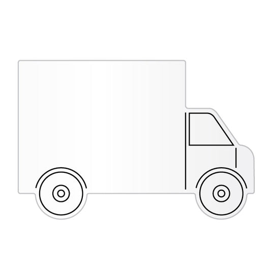Custom logo Dye Sublimated Truck Shaped Coaster