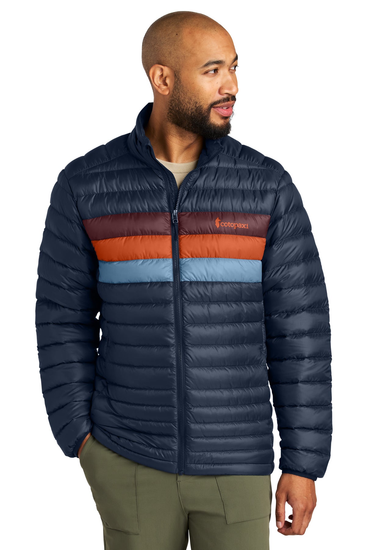 Custom logo Cotopaxi® Fuego Down Jacket COTOM1687 in Maritime/ Mulberry
