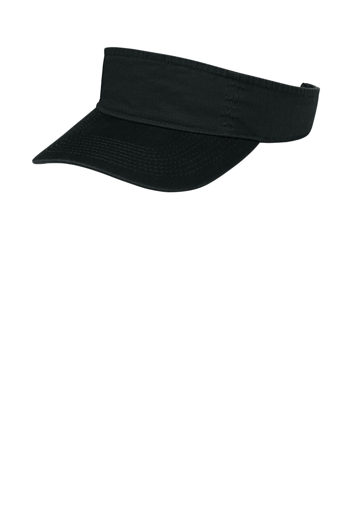 Custom logo Port Authority® Fashion Visor.  CP45 in Black