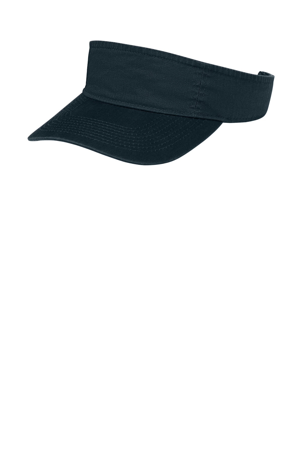 Custom logo Port Authority® Fashion Visor.  CP45 in Navy