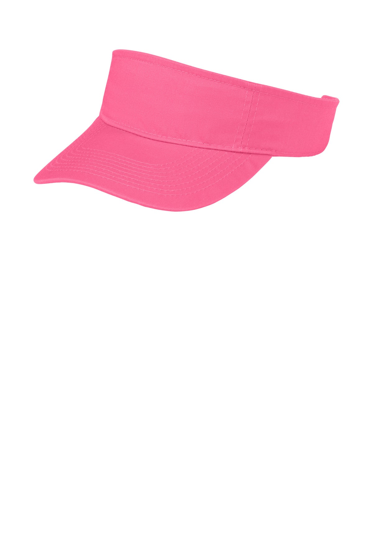 Custom logo Port Authority® Fashion Visor.  CP45 in Neon Pink