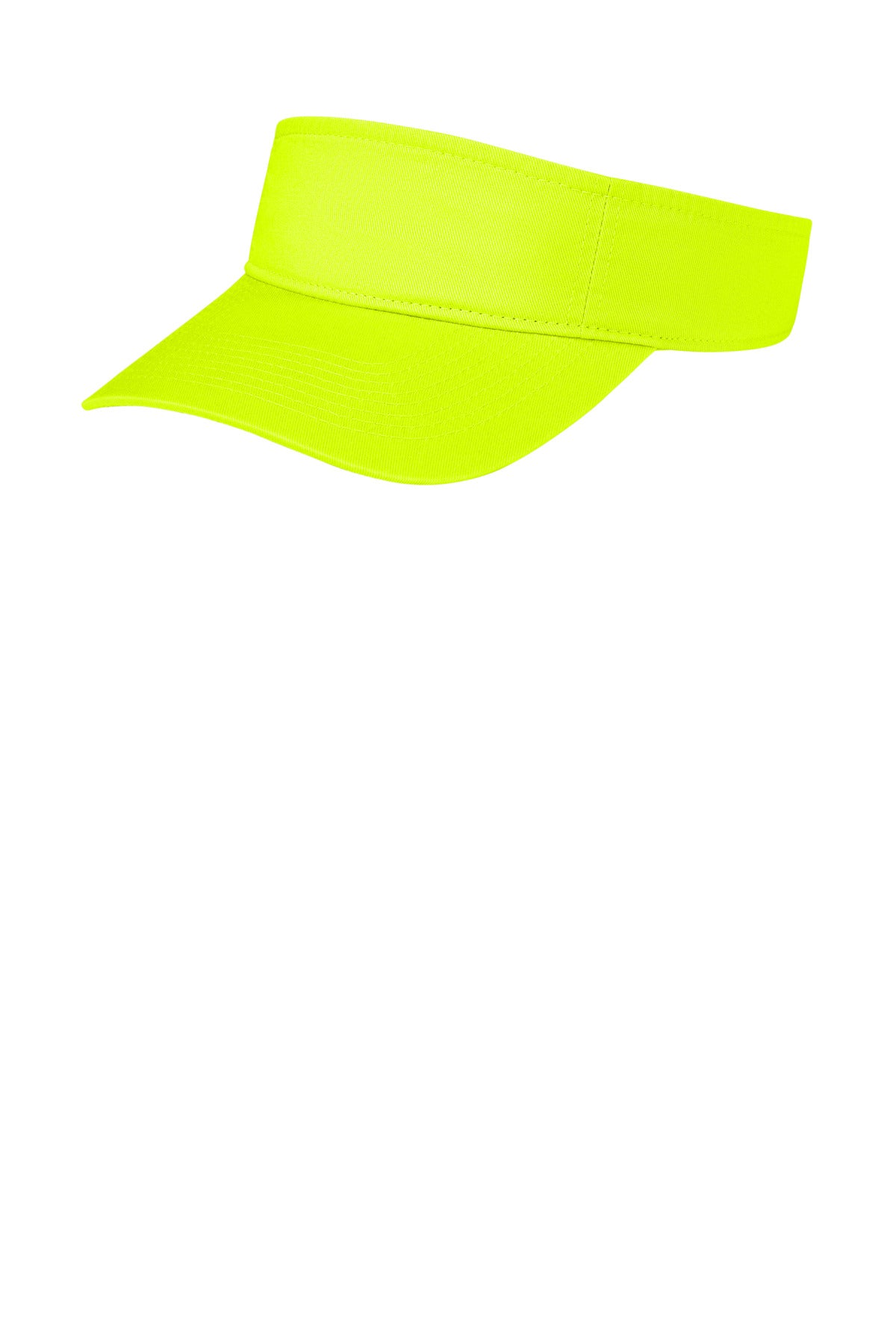 Custom logo Port Authority® Fashion Visor.  CP45 in Neon Yellow