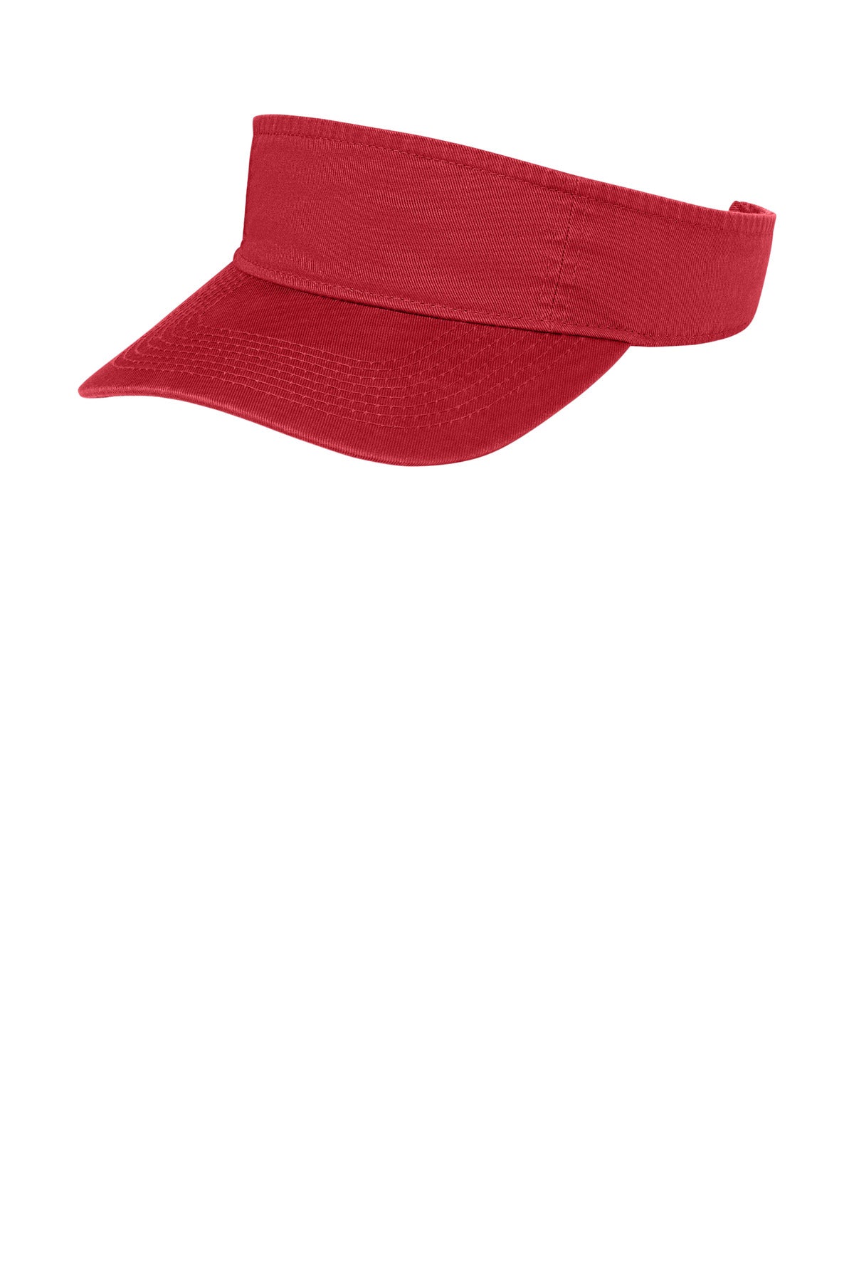 Custom logo Port Authority® Fashion Visor.  CP45 in Red