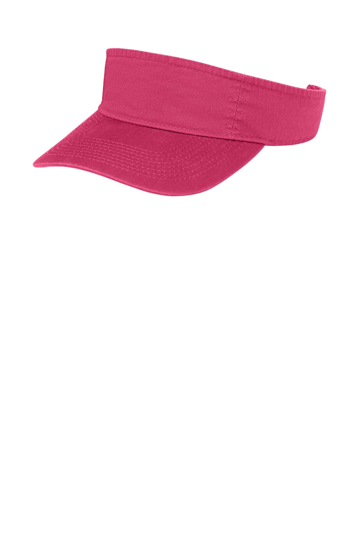 Custom logo Port Authority® Fashion Visor.  CP45 in Sangria