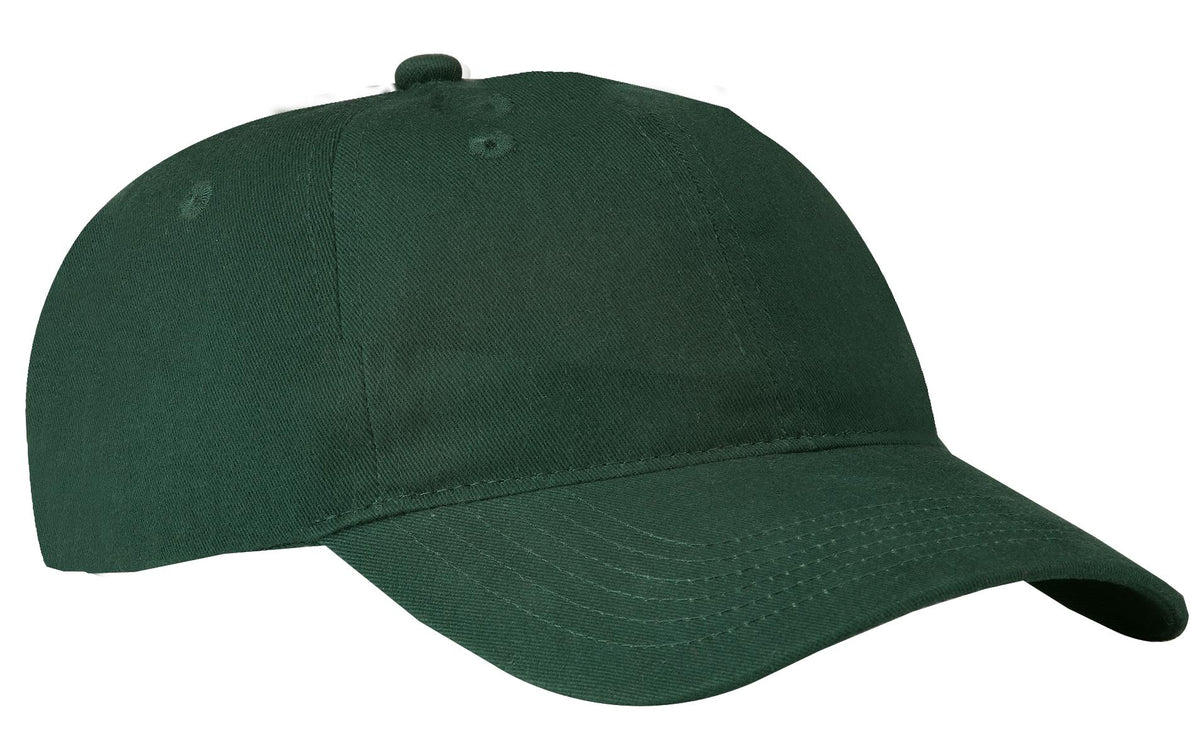 Custom logo Port Authority® Brushed Twill Low Profile Cap.  CP77 in Hunter