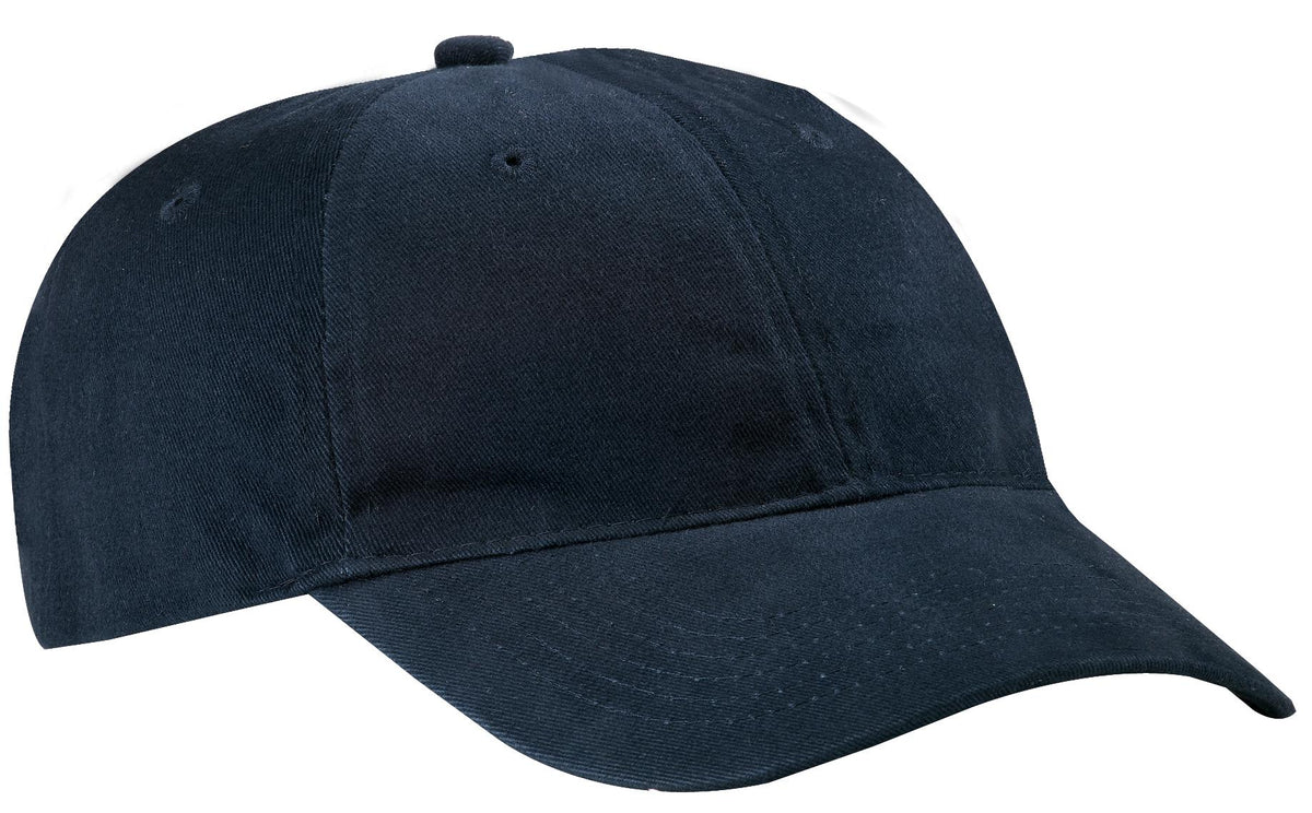 Custom logo Port Authority® Brushed Twill Low Profile Cap.  CP77 in Navy