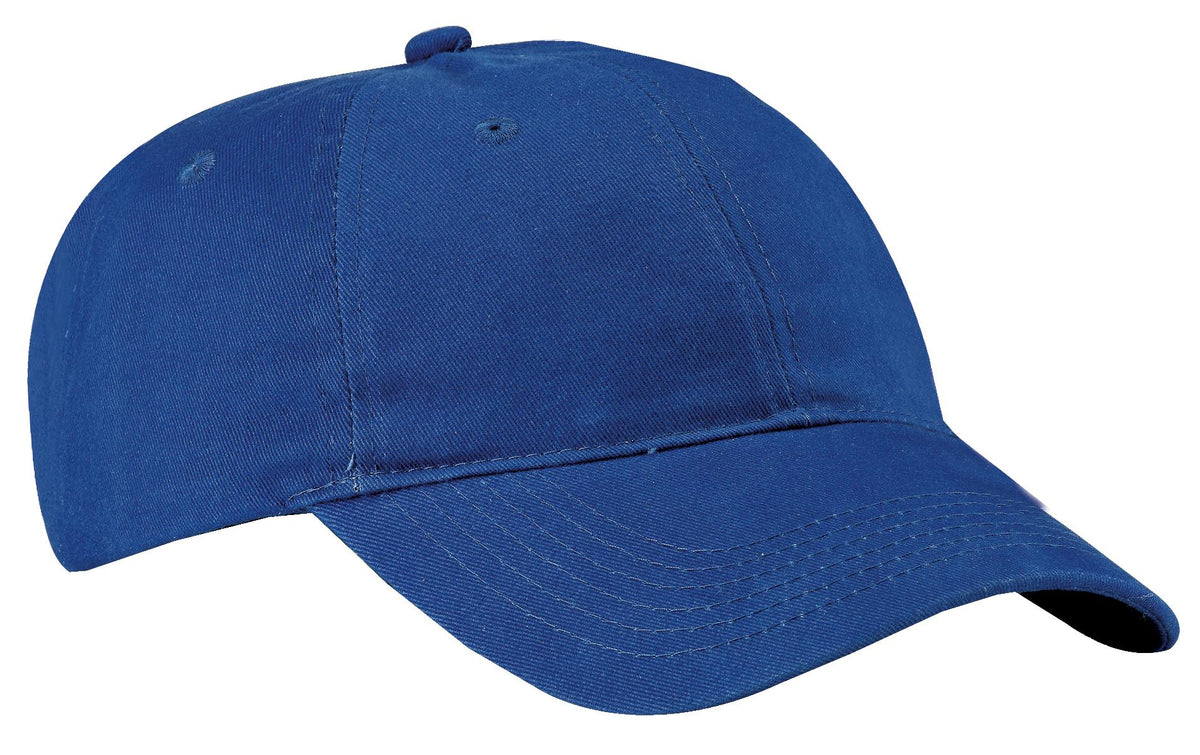 Custom logo Port Authority® Brushed Twill Low Profile Cap.  CP77 in Royal