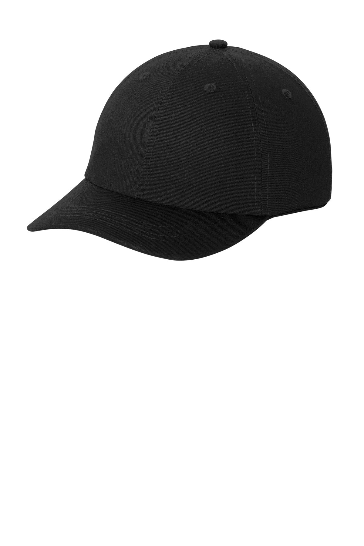 Custom logo Port Authority® Washed Twill Cap.  CP78 in Black