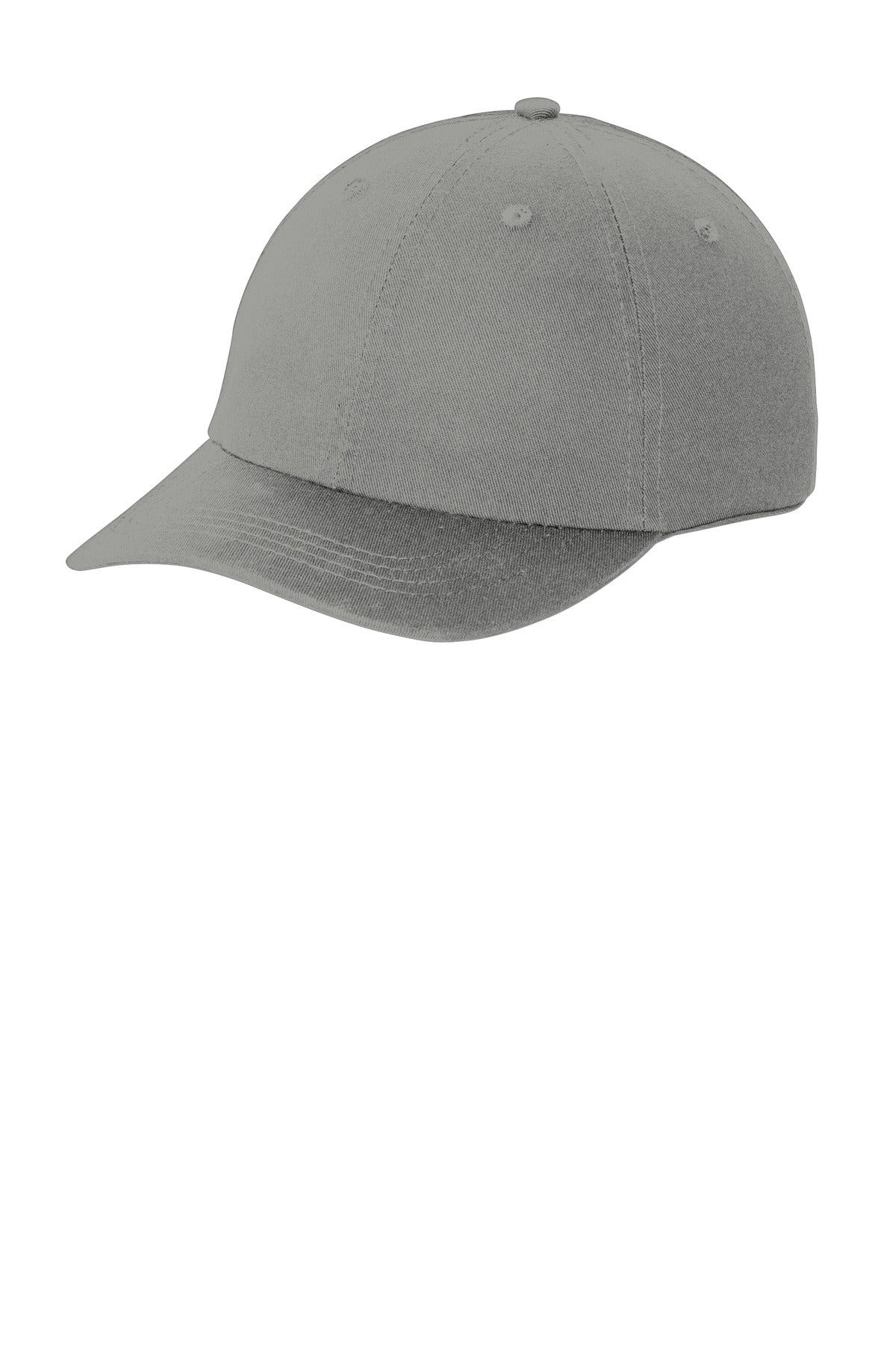 Custom logo Port Authority® Washed Twill Cap.  CP78 in Deep Smoke