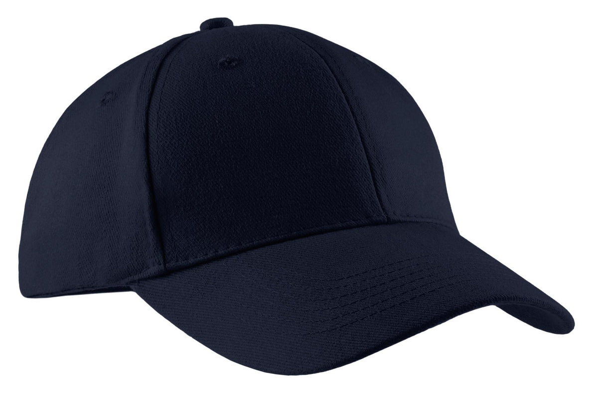 Custom logo Port Authority® Brushed Twill Cap.  CP82 in Navy