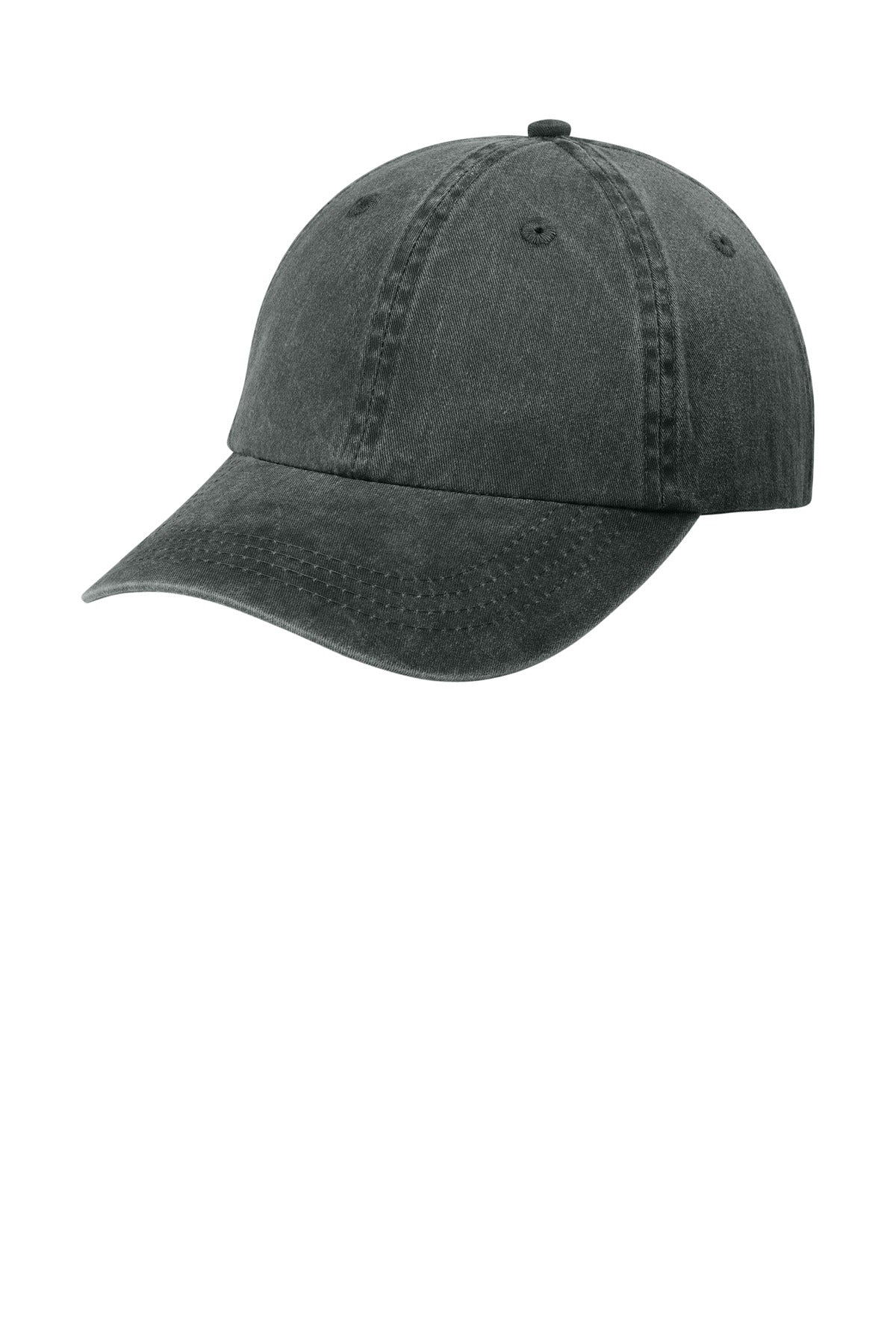 Custom logo Port Authority® Pigment-Dyed Cap.  CP84 in Black