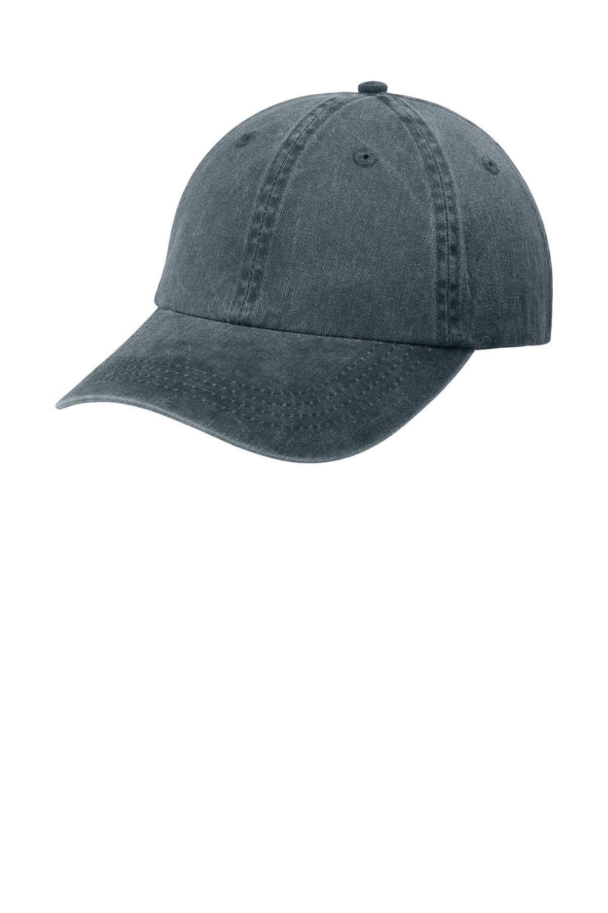 Custom logo Port Authority® Pigment-Dyed Cap.  CP84 in Graphite