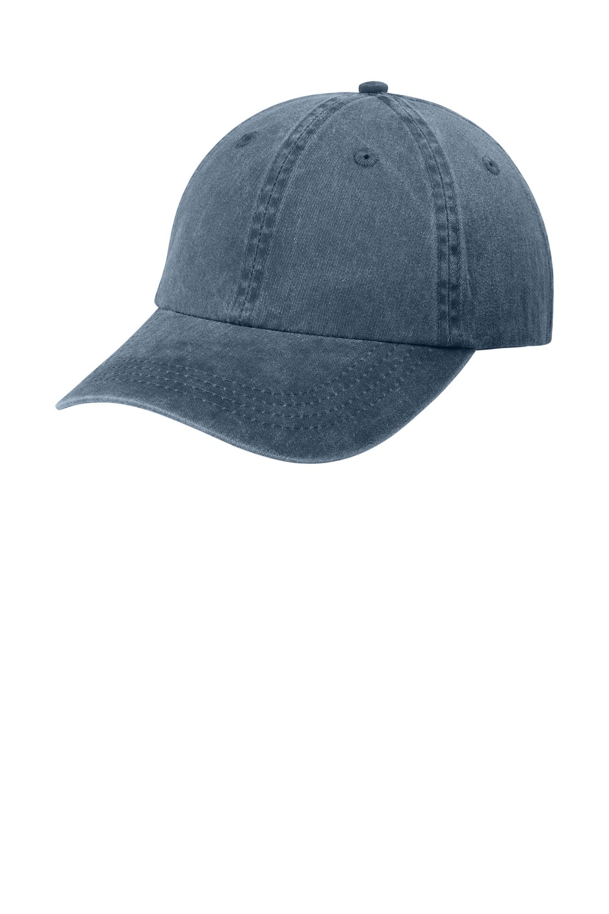 Custom logo Port Authority® Pigment-Dyed Cap.  CP84 in Navy