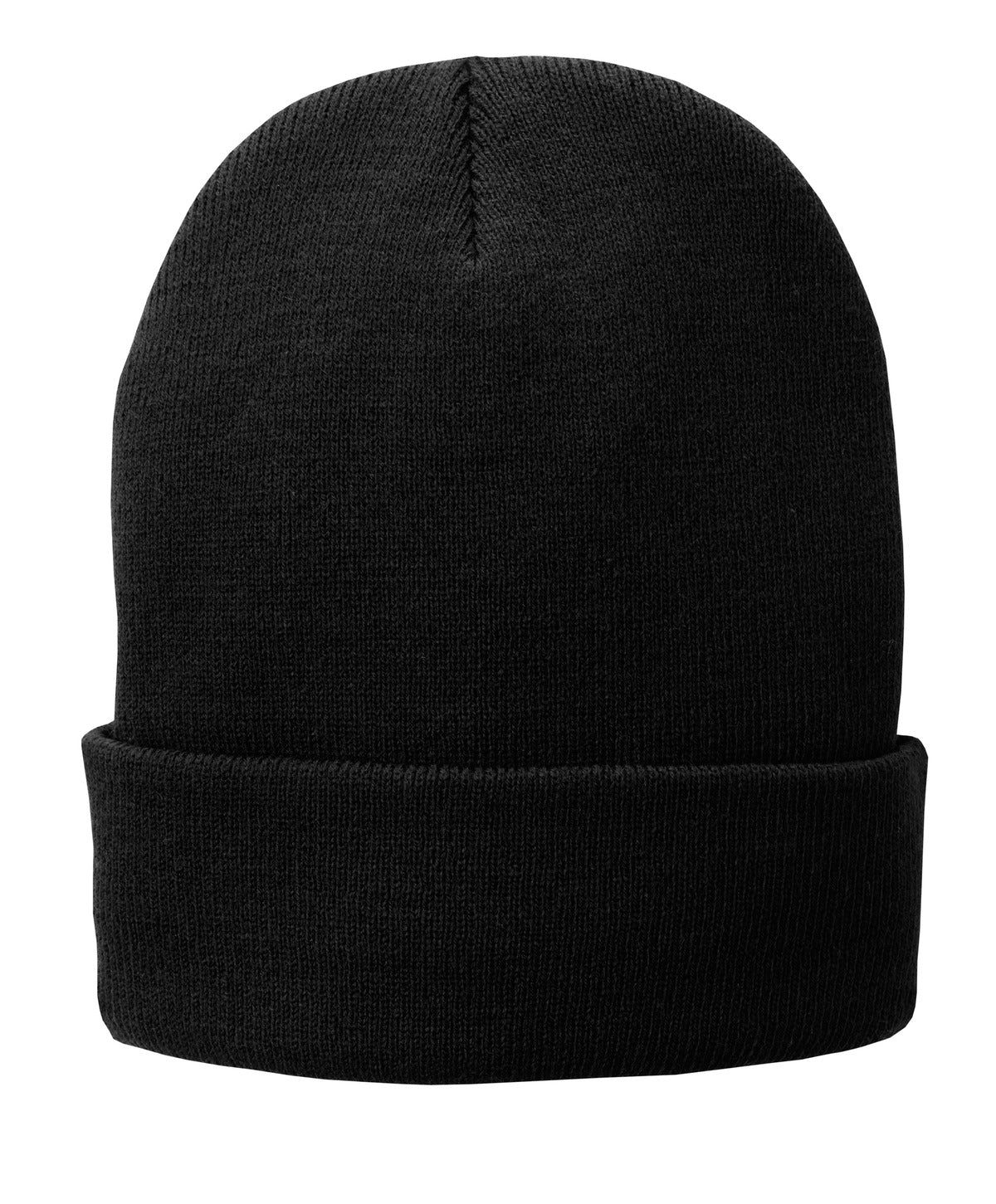 Custom logo Port Authority® Fleece-Lined Knit Cap. CP90L in Black