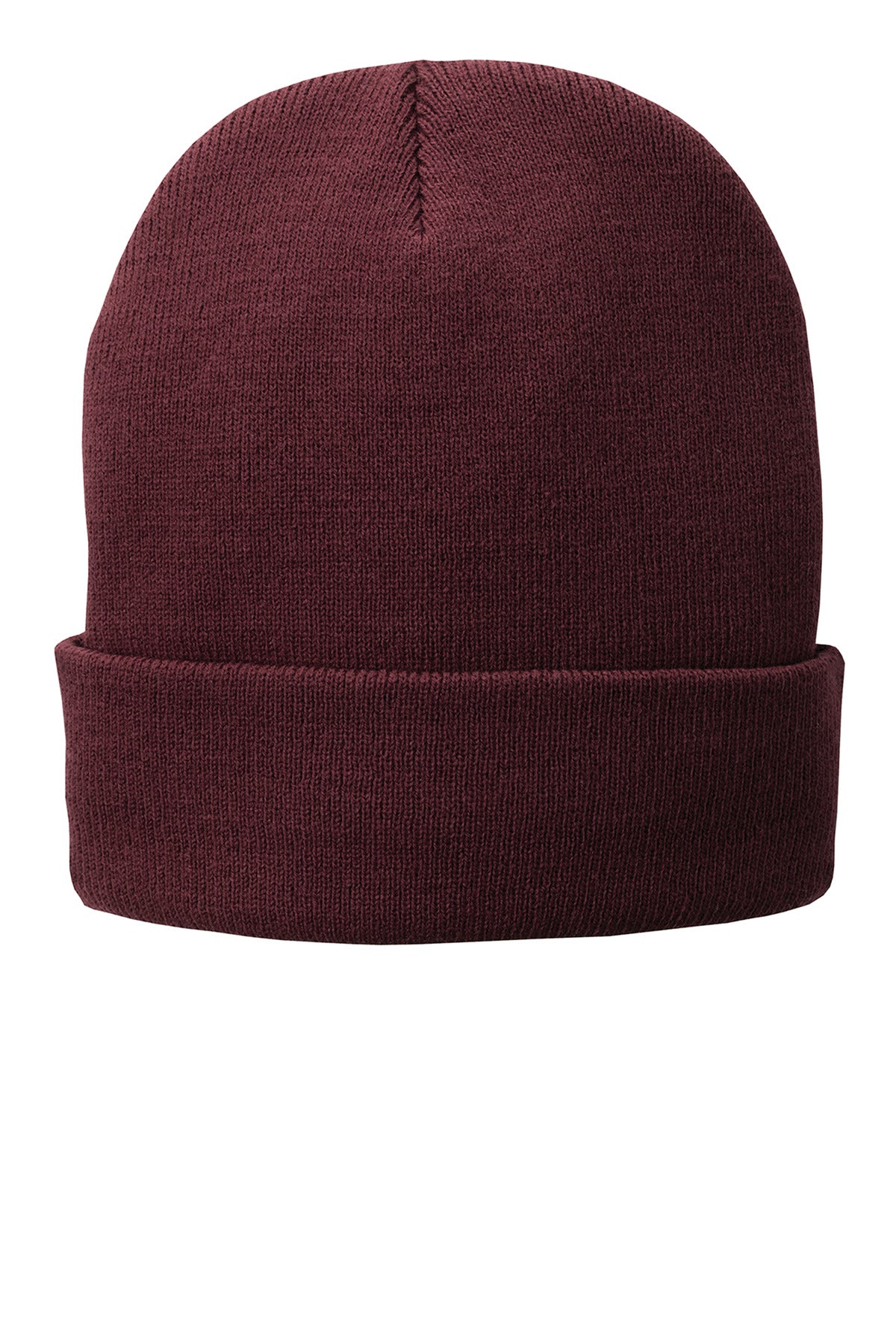 Custom logo Port Authority® Fleece-Lined Knit Cap. CP90L in Maroon