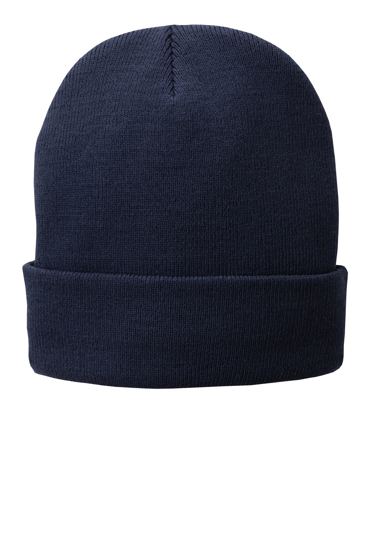 Custom logo Port Authority® Fleece-Lined Knit Cap. CP90L in Navy