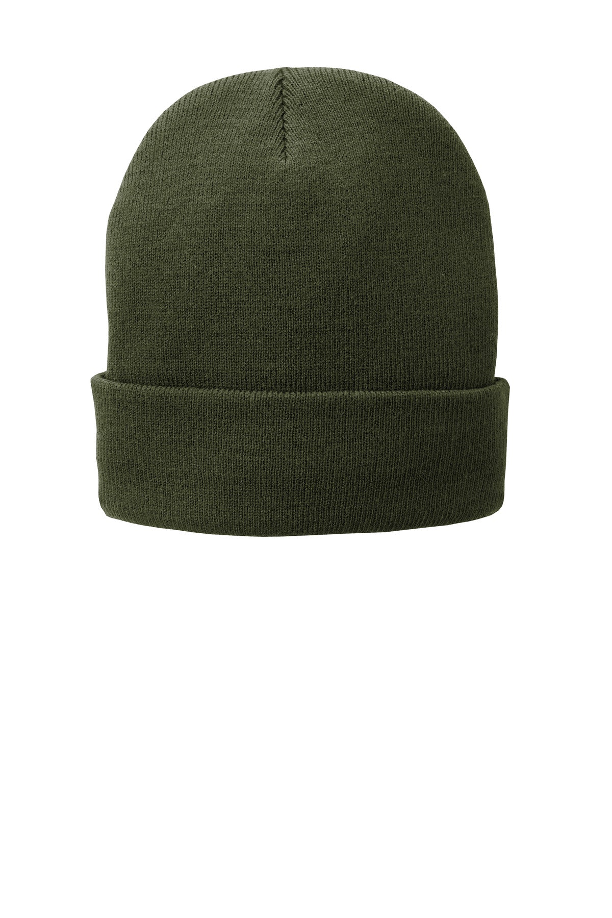 Custom logo Port Authority® Fleece-Lined Knit Cap. CP90L in Olive Drab Green