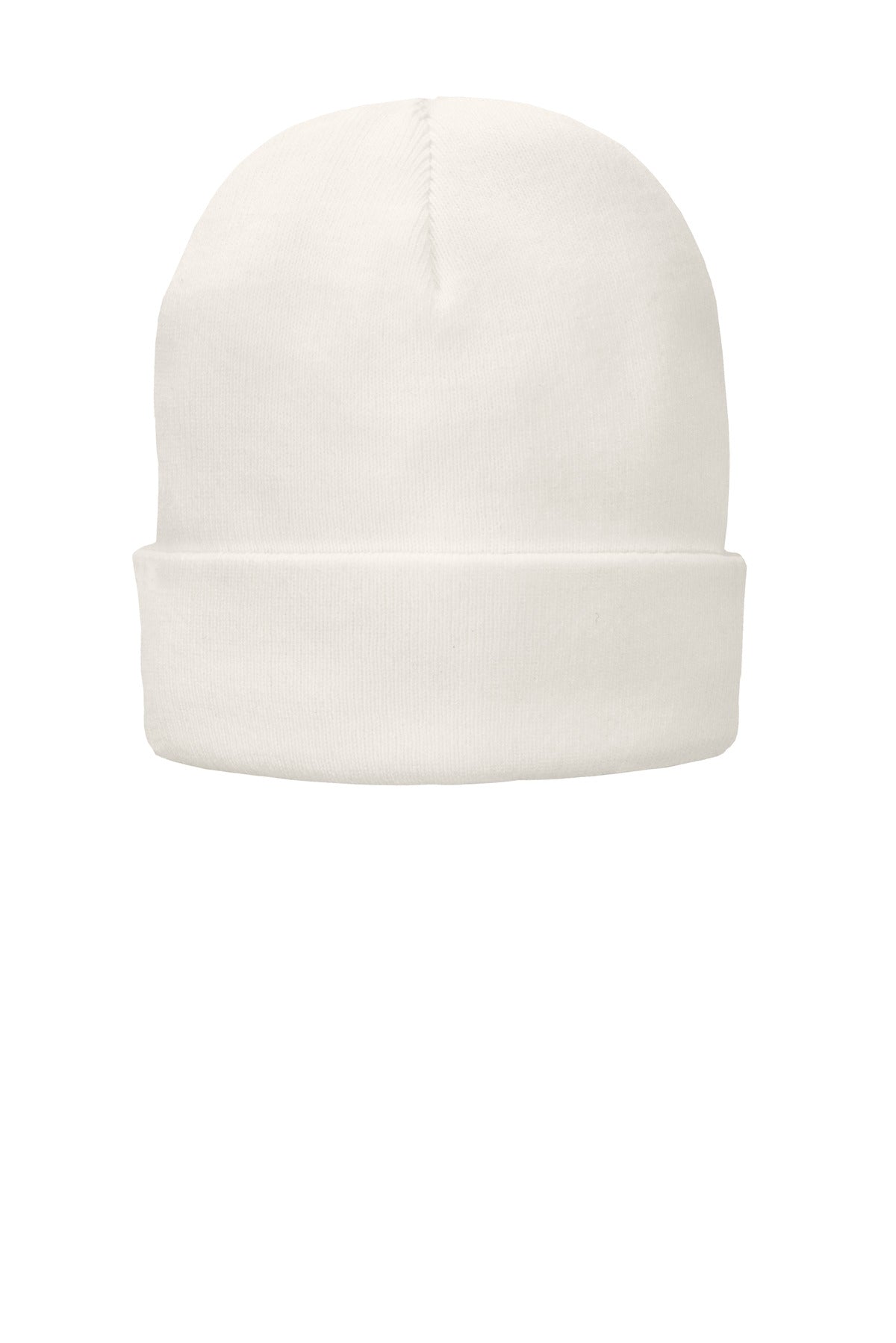 Custom logo Port Authority® Fleece-Lined Knit Cap. CP90L in White