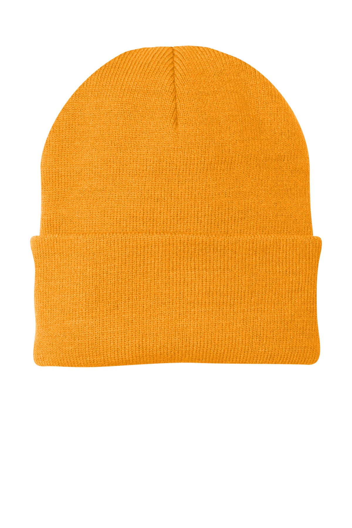 Custom logo Port Authority® Knit Cap.  CP90 in Athletic Gold