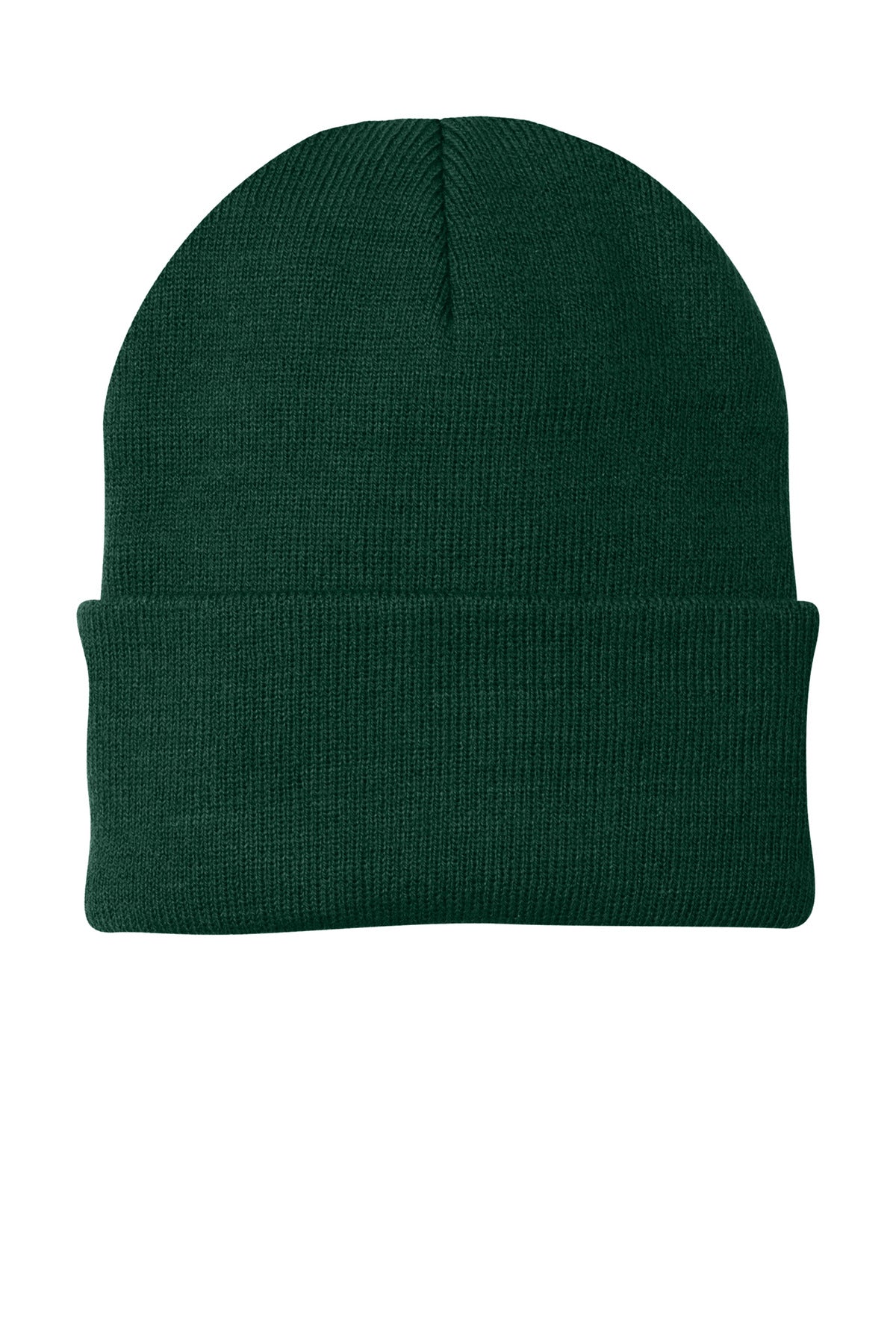 Custom logo Port Authority® Knit Cap.  CP90 in Athletic Green
