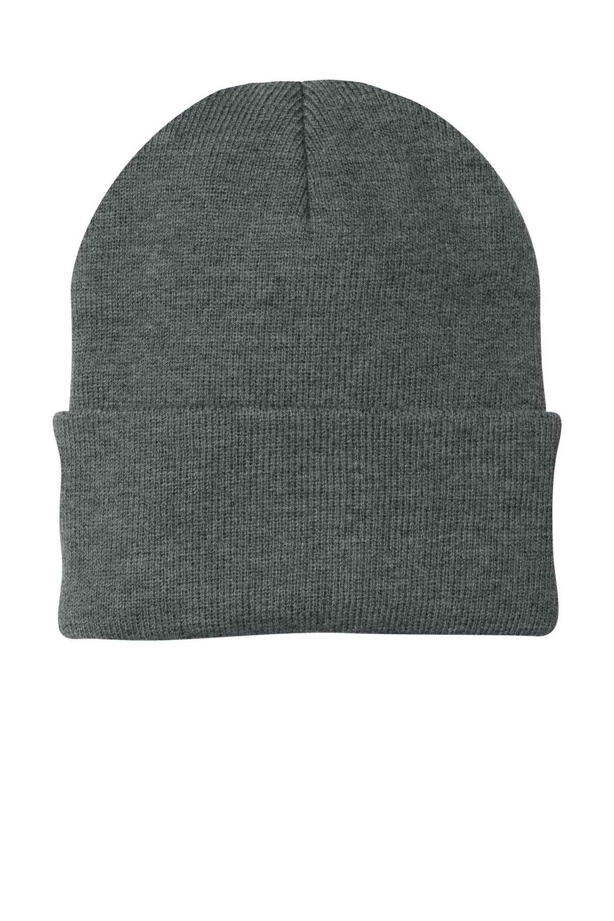 Custom logo Port Authority® Knit Cap.  CP90 in Athletic Oxford