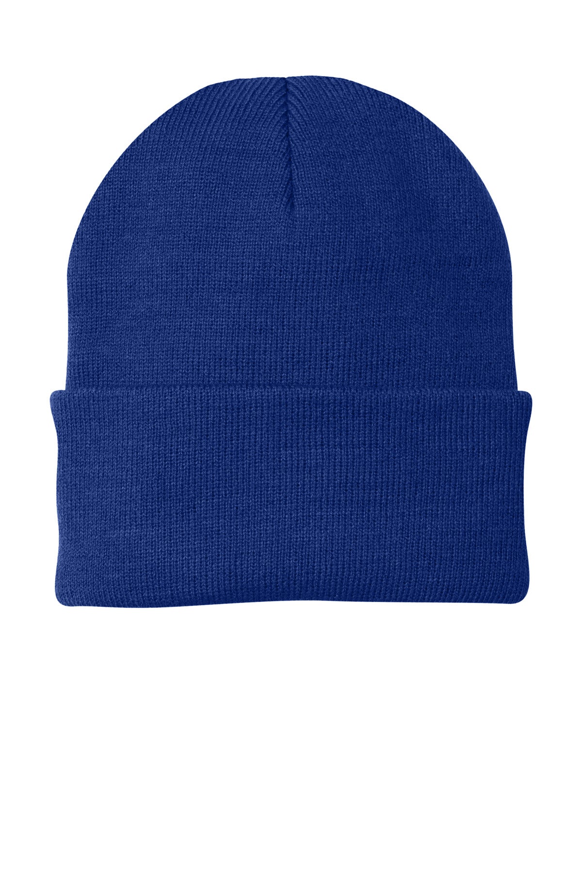 Custom logo Port Authority® Knit Cap.  CP90 in Athletic Royal